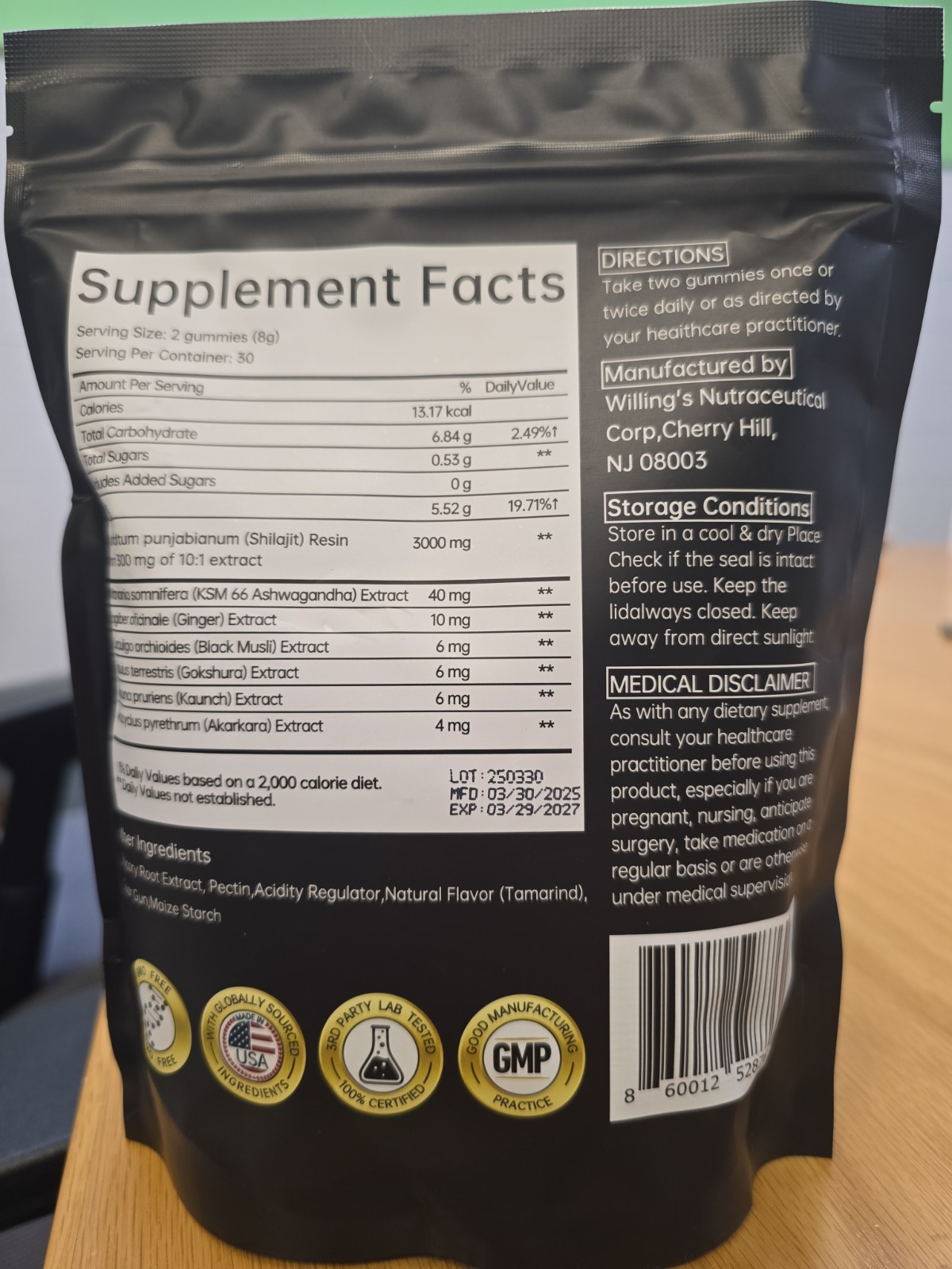 zooone pure himalayan shilajit gummies