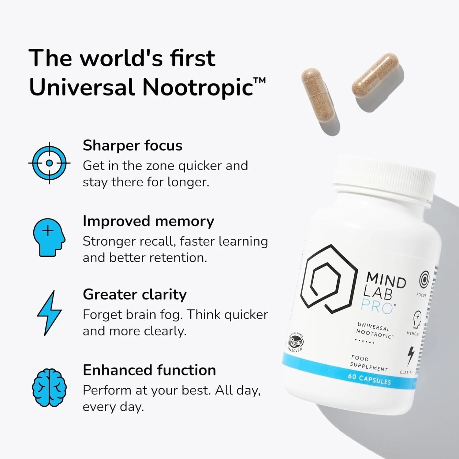 Universal Nootropic™ Brain Booster Supplement for Focus