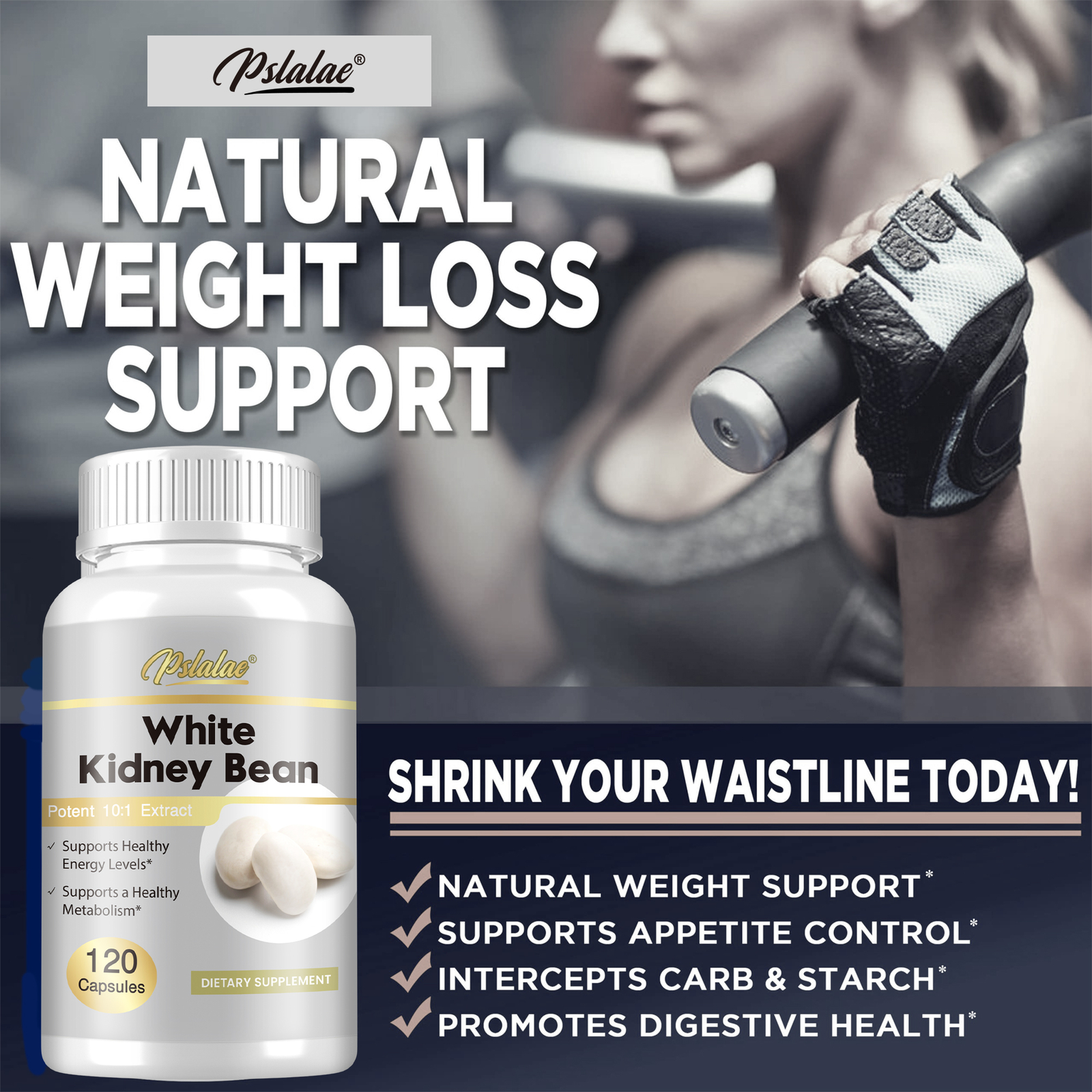 White Kidney Bean 1800mg – Carbohydrate Control, Fat & Carb Blocker, Weight Loss