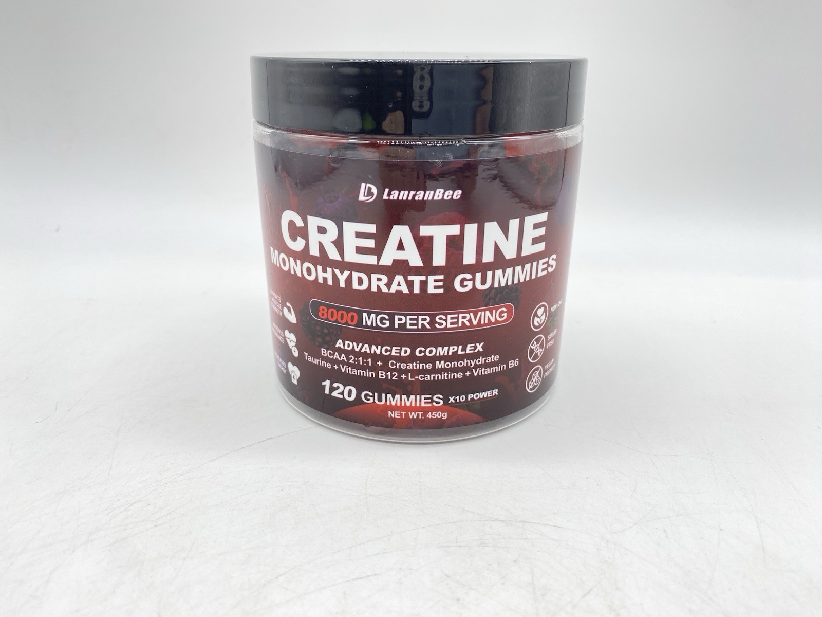 Creatine Monohydrate Gummies Complex 8000mg With L-carnitine – 120 Ct