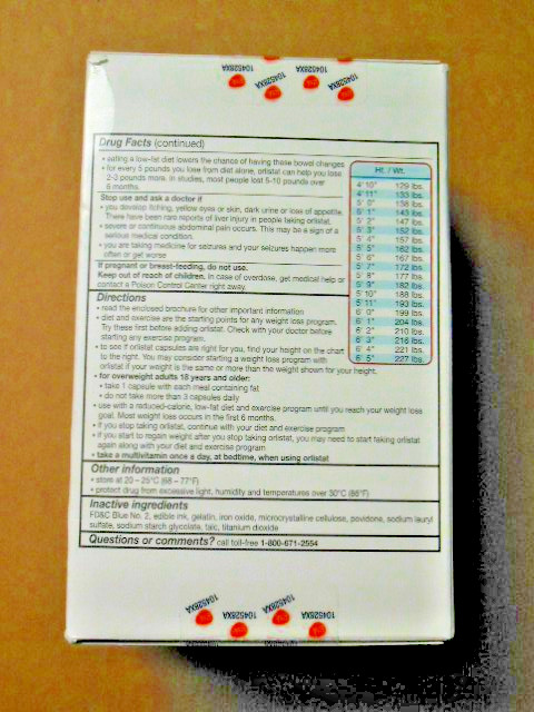 diet aid 60 mg A L L I Orlistat Weight Loss Aid Diet 120 Capsules EXP10/2027