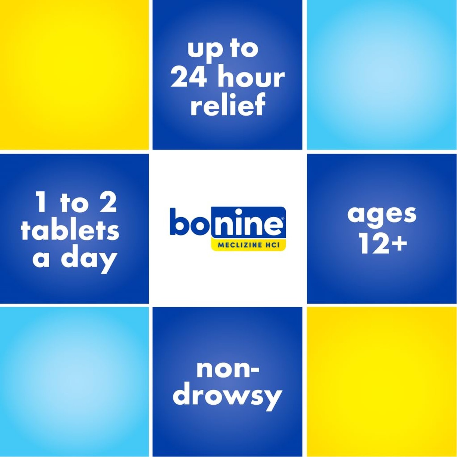 Bonine Non-Drowsy Motion Sickness Relief – 32 Chewable Tablets with Meclizine…