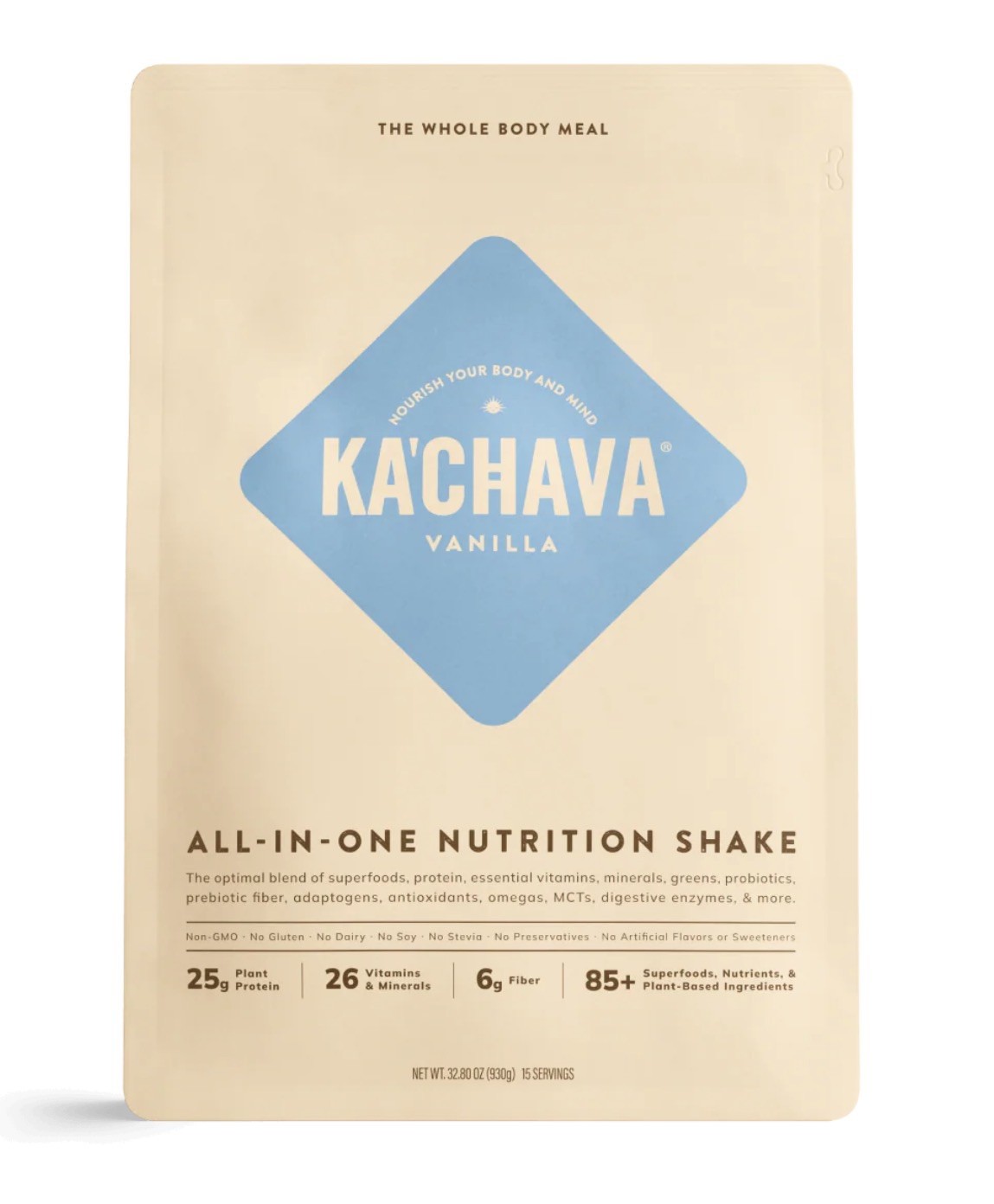 Kachava Vanilla & Chocolate Shakes THE WHOLE BODY MEAL 32.8 Oz 15 servings