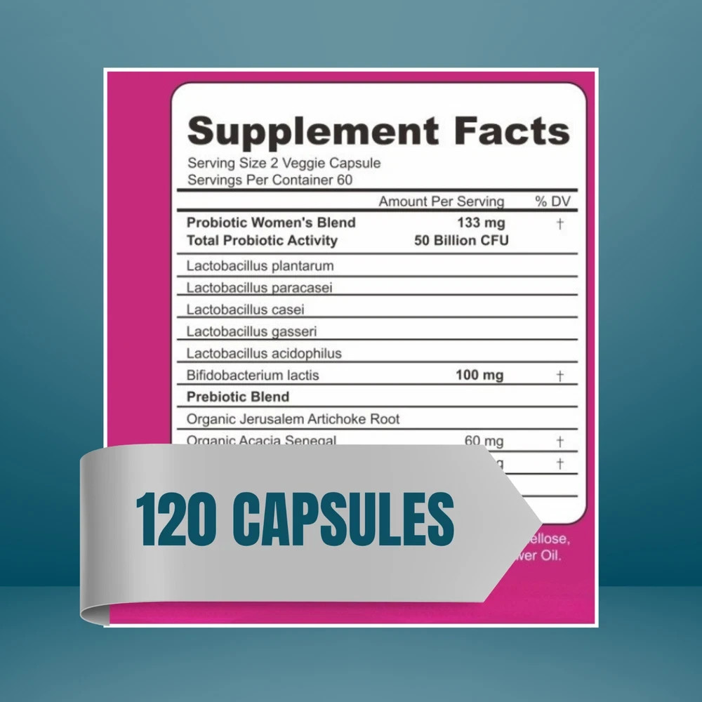 Garden Of Health Women Probiotic 50 Billion CFU Doctor Formula Digest 120 Caps&