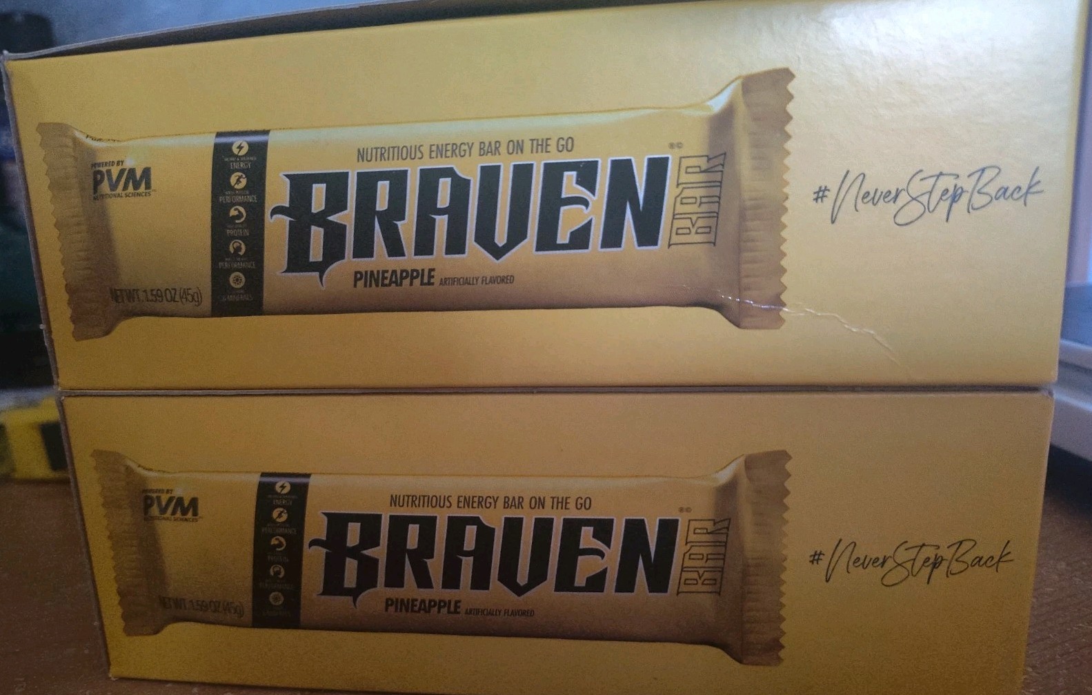 Braven Bar Pineapple Energy Bars/Lot of 2(20 packs)40 Bars total Volume Discount