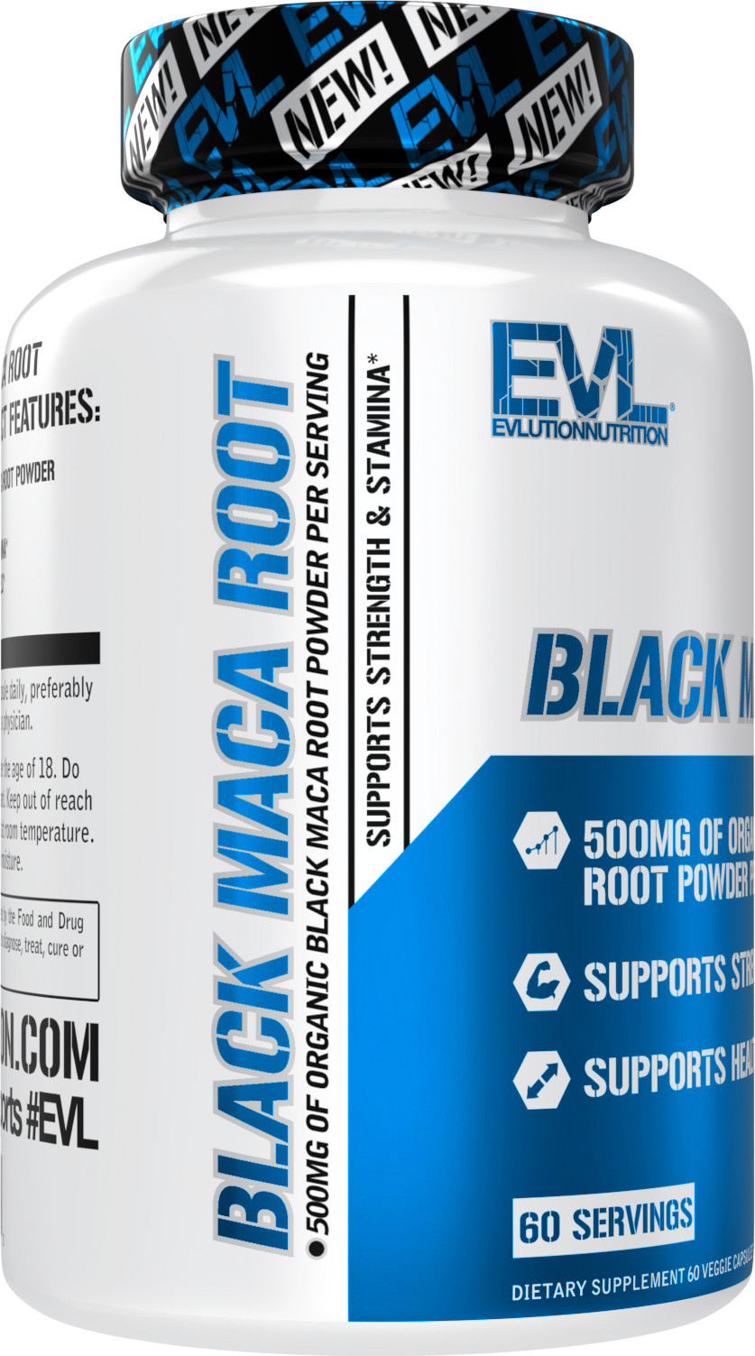 Evlution Nutrition Black Maca Root – Energy Support for Stamina – 60 Servings