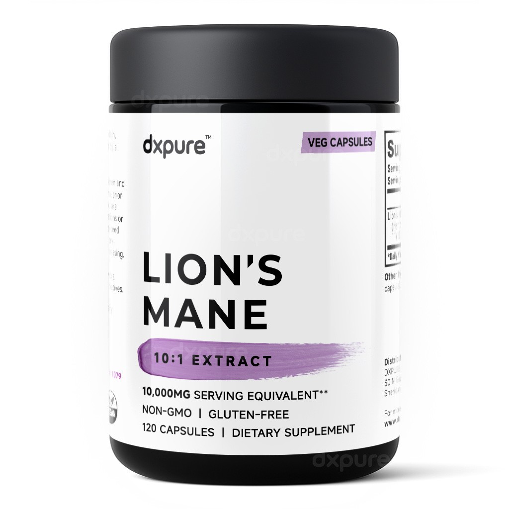 Lions Mane Mushroom Supplement – 10,000mg – 120 Capsules