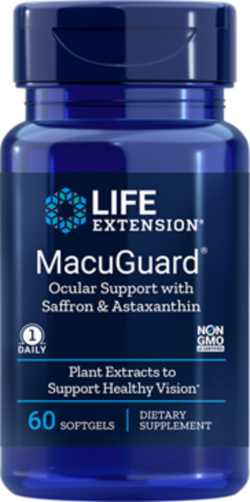 5 PACK SALE Life Extension MacuGuard Ocular Health Astaxanthin Saffron SAVE $40