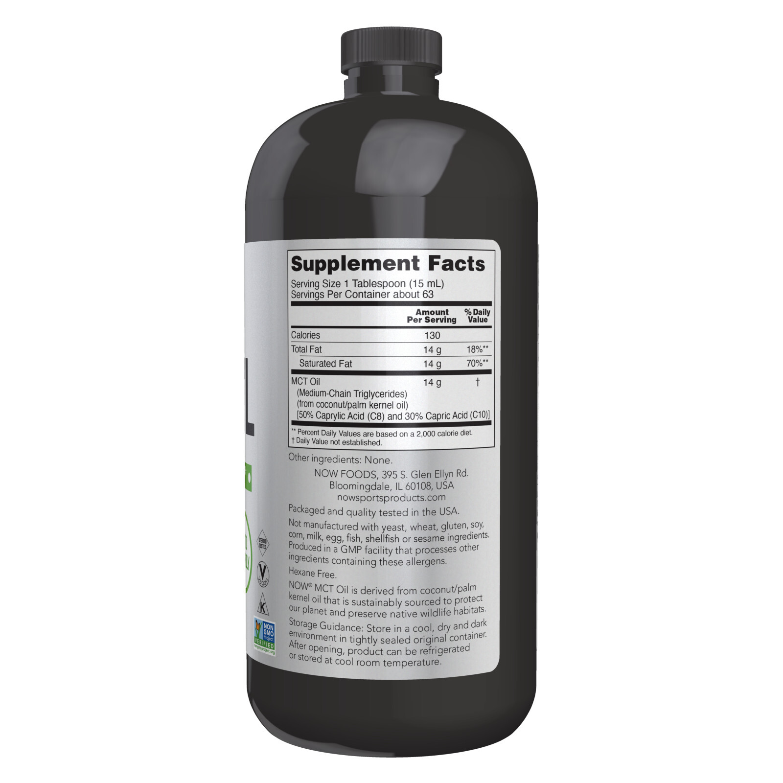NOW FOODS MCT Oil Liquid – 32 fl. oz.