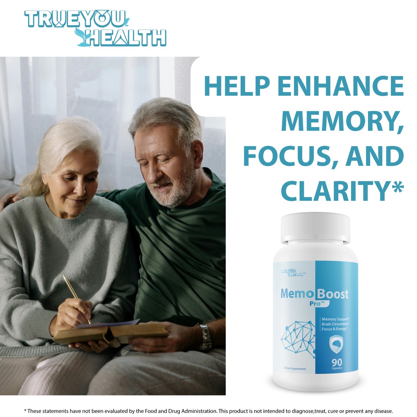 Memo Boost Pro – Improved Formula – Our Best Brain Booster Supplement For Focus