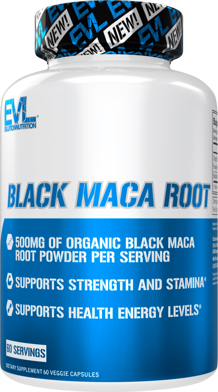 Evlution Nutrition Black Maca Root – Energy Support for Stamina – 60 Servings