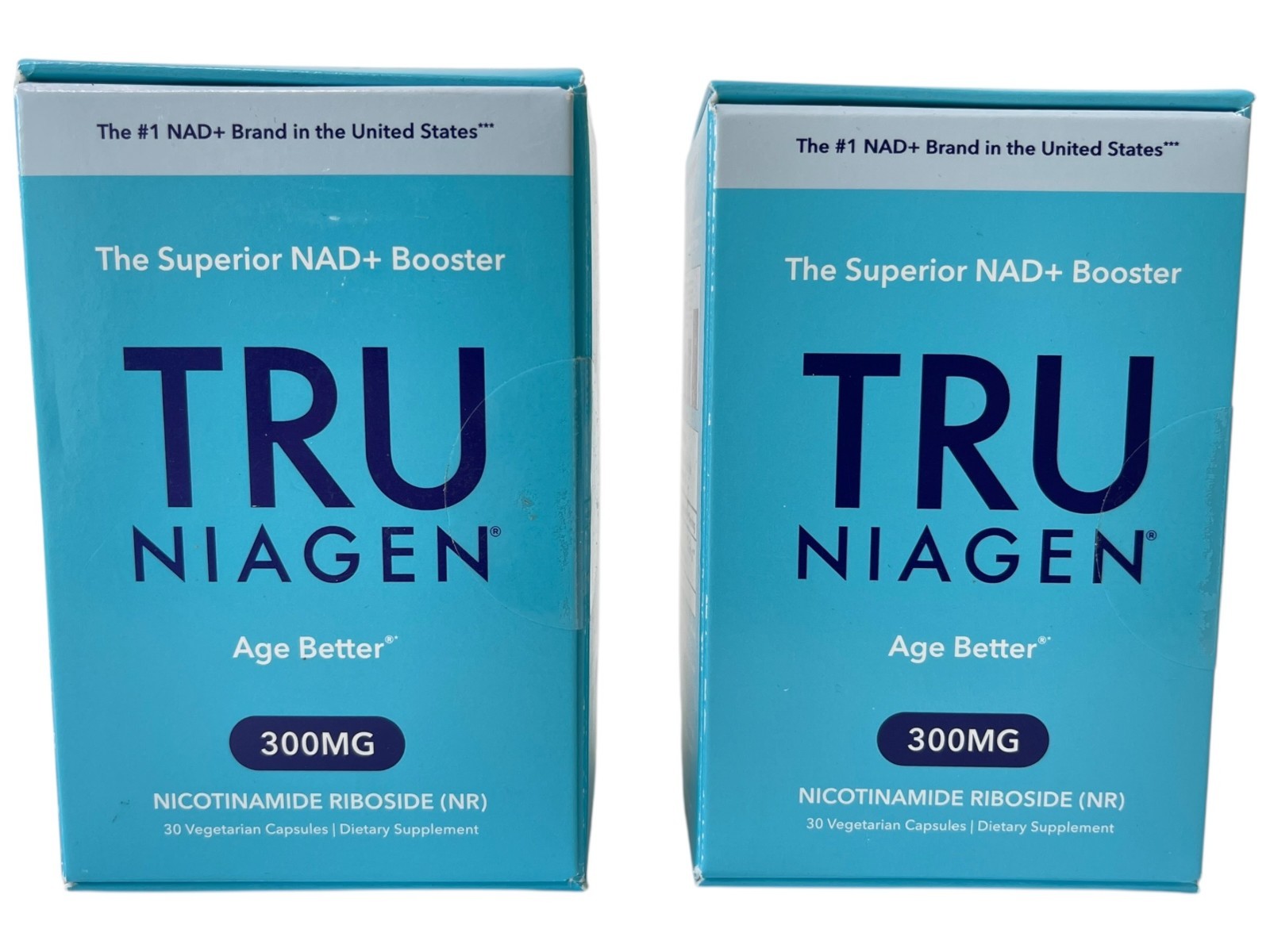 TRU Niagen Nicotinamide Riboside (NR) 300mg NAD+ Booster Supplement 2 Boxes – 60
