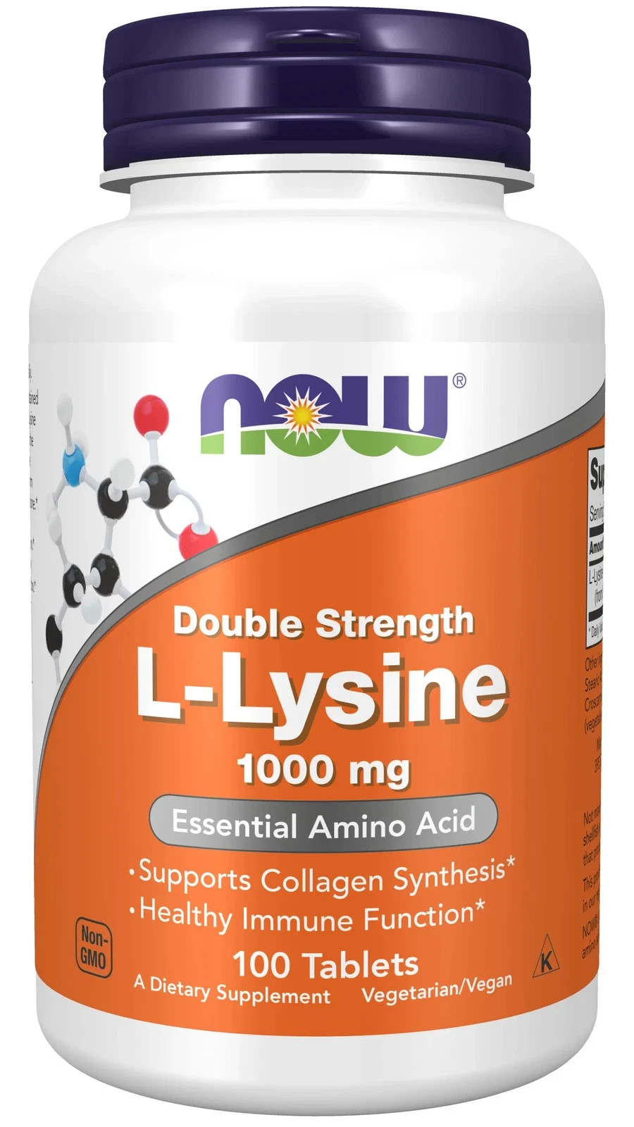 Supplements – L-Lysine 1000 mg 100 Tablets