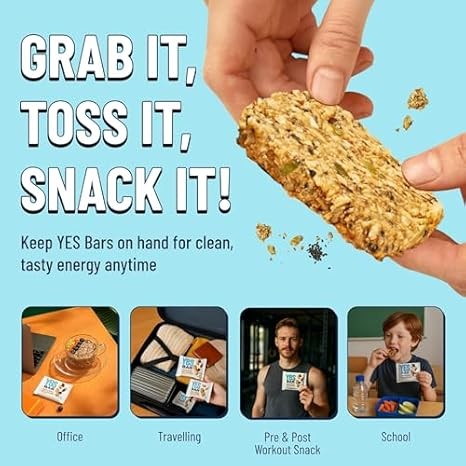 YES Nut Bars – Black Sesame Sea Salt – Healthy Vegan Snack – 6 Count