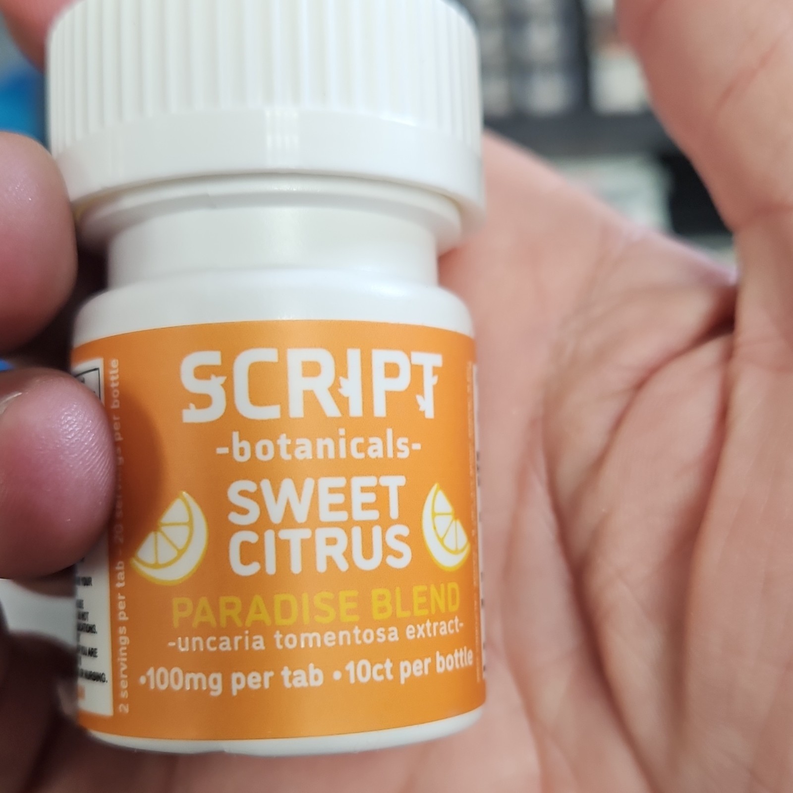 SCRIPT botanicals Sweet Citrus Uncaria tomentosa Extract Tablets 100mg 10ct