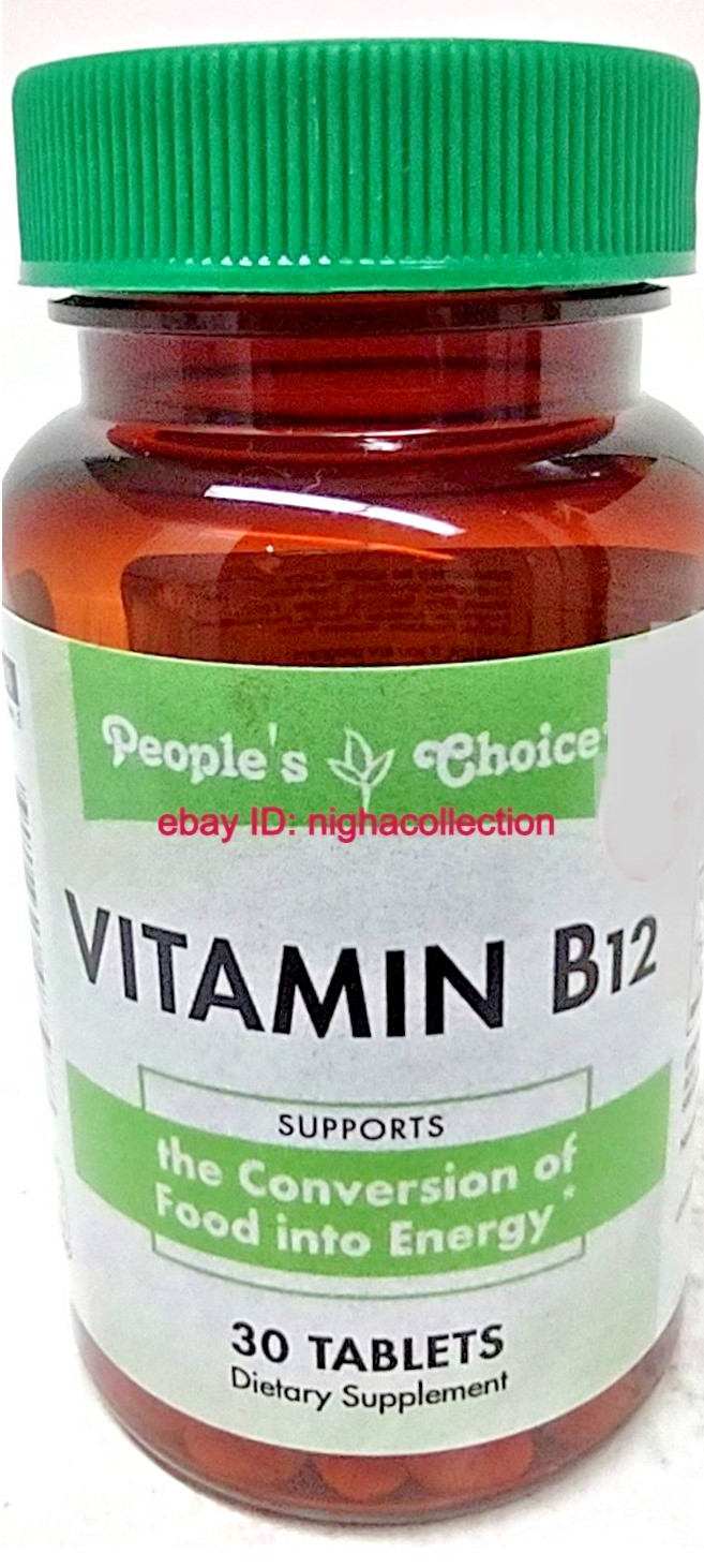 ( Lot 12 Bottles ) P.Choice Vitamin B12 ( 30-Tablets/Bottle=TOTAL 360-Tablet )