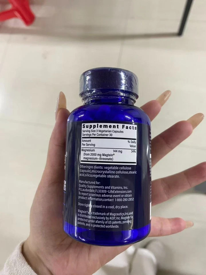 2 PACK Neuro-Mag Magnesium L-Threonate from 2000 mg Magtein Life Extension BEST