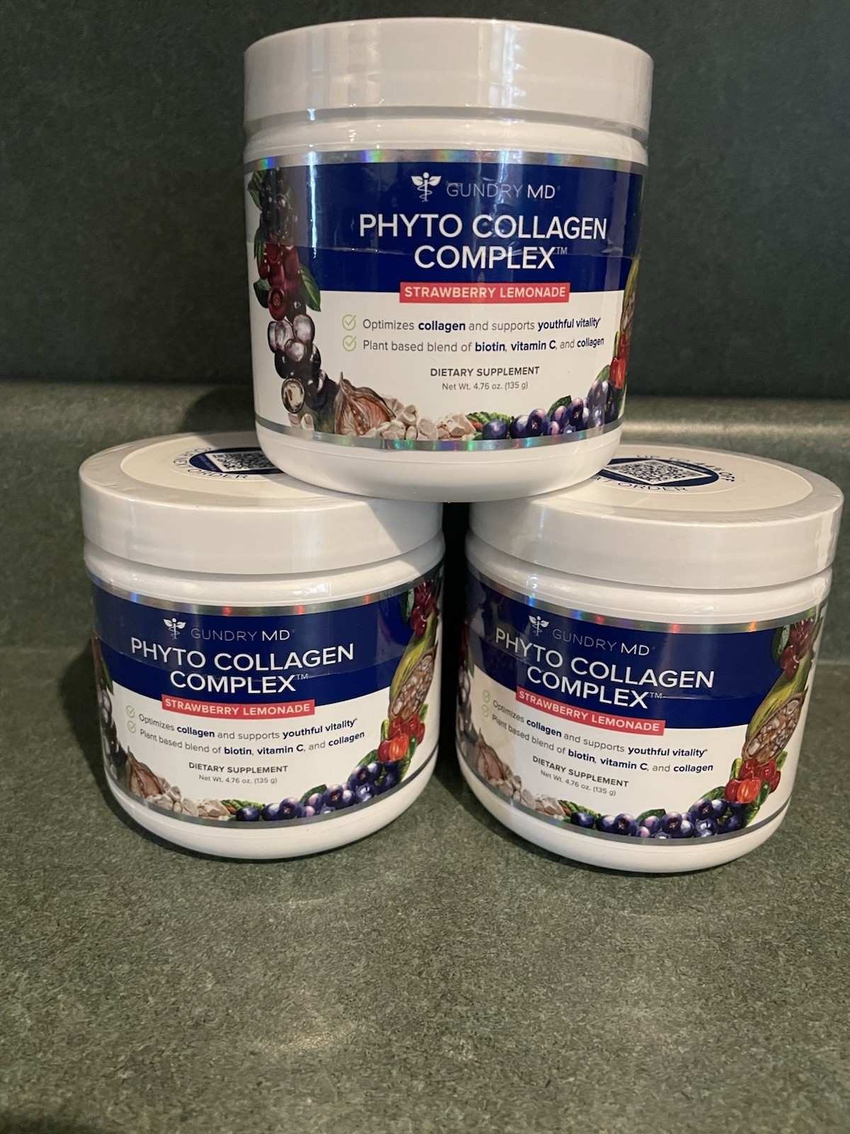 Gundry MD Phyto Collagen Complex Powder Strawberry Lemonade 4.76oz