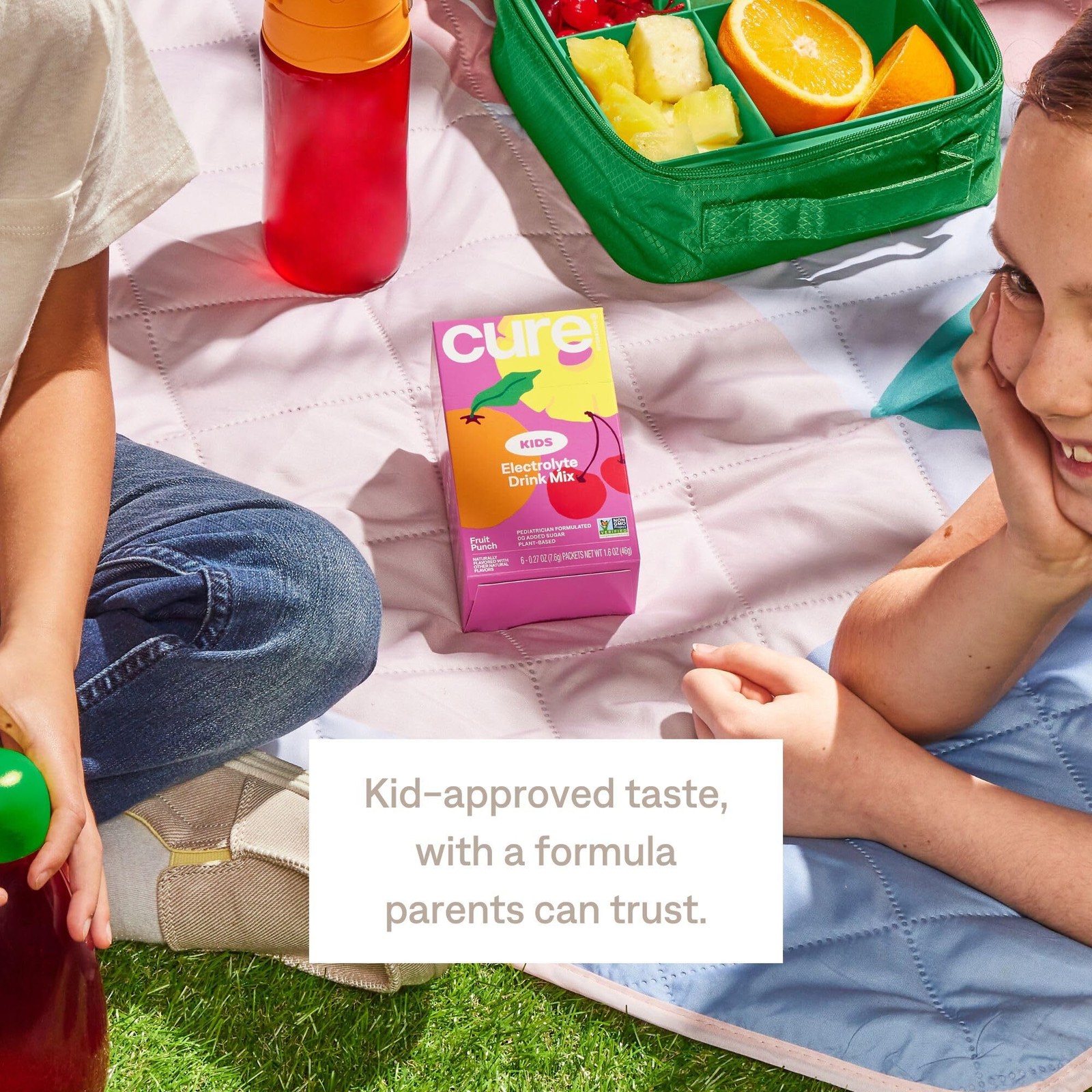 Cure Hydration Kids Electrolyte Drink Mix Fruit Punch 9/2026