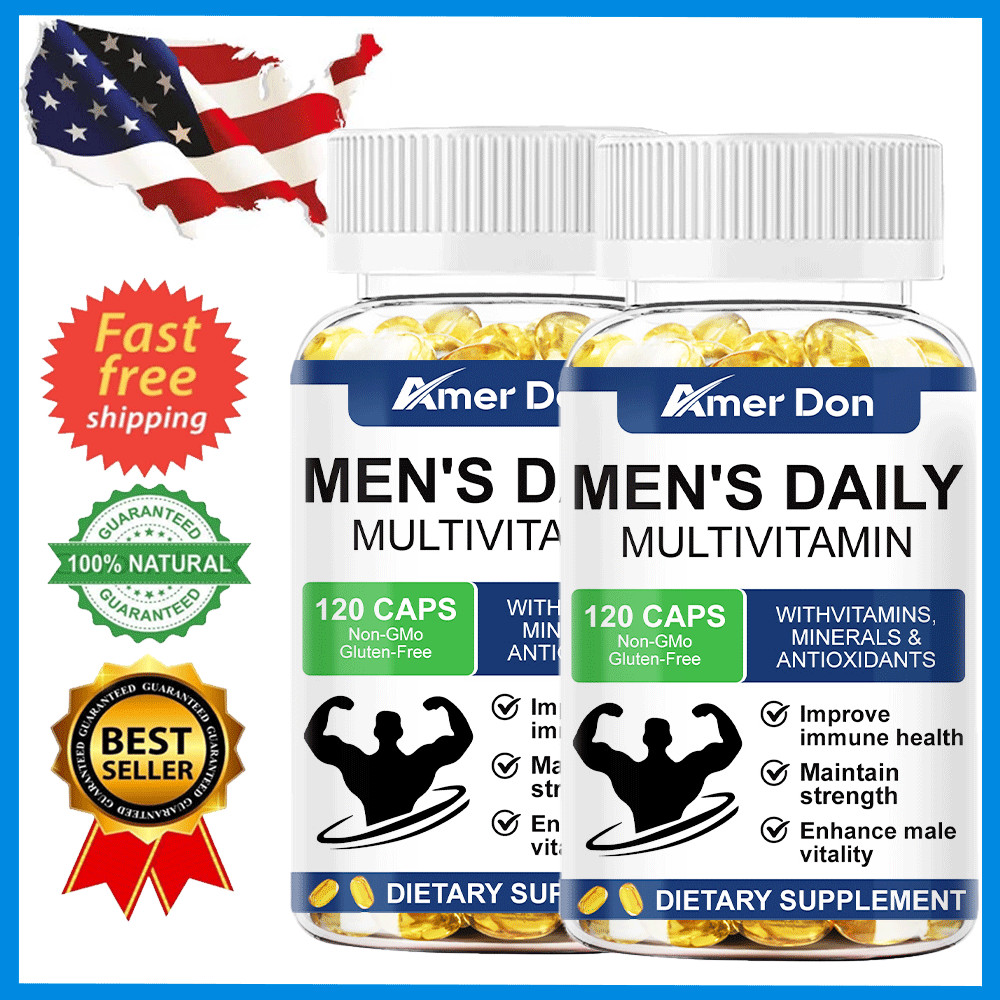 (2 Pack) Multi Vitamin for Men Capsules Mens Prostate Multivitamin Multimineral
