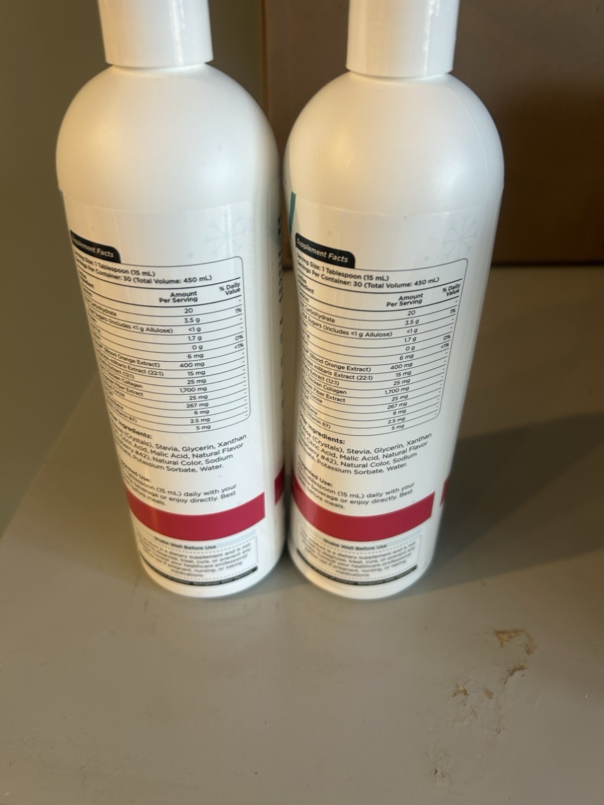 2 NEW Bottles of Nueva snow Slim Collagen