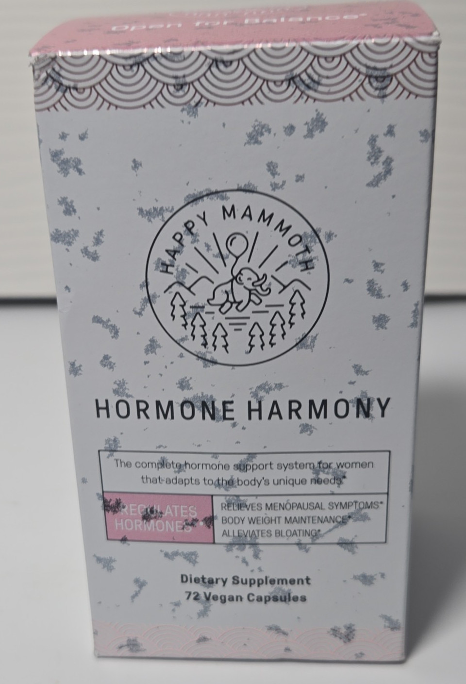 Happy Mammoth Hormone Harmony Dietary Supplement 72 Capsules Sealed Exp 02/2027