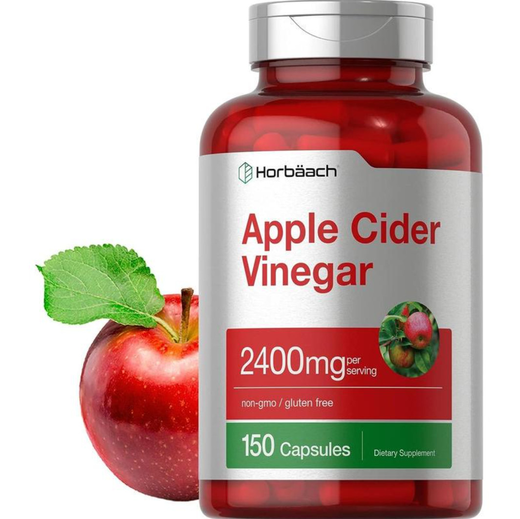 Apple Cider Vinegar Capsules | 2400mg | 150 Count | Non-GMO | by Horbaach