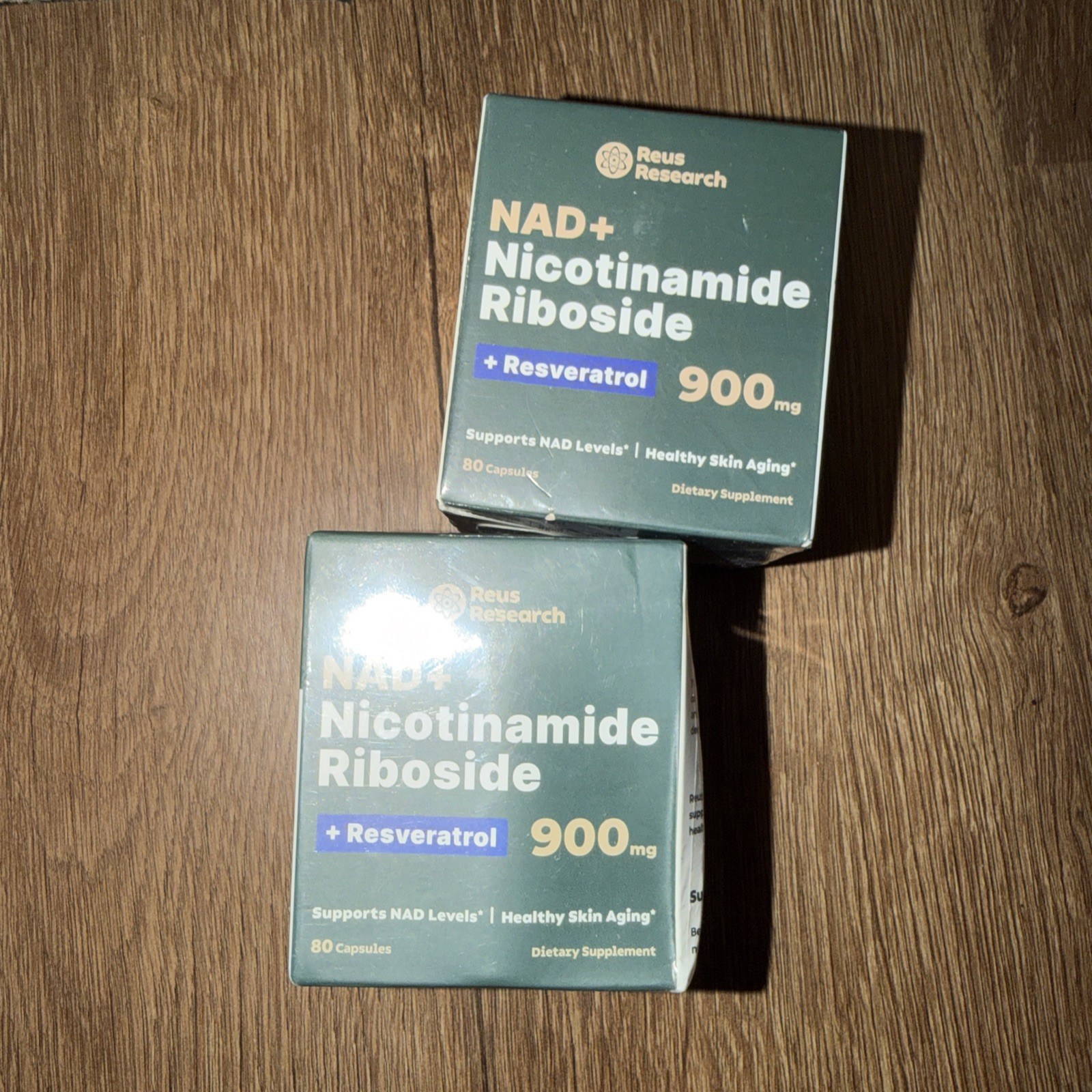 2- NAD+Nicotinamide Riboside Resveratrol 900mg Healthy Skin Aging Exp 11/30/26