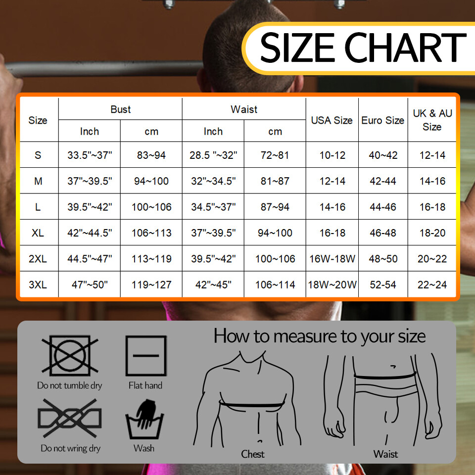 Men Body Shaper Waist Trainer Sauna Sweat Tank Underwear Fat Burner Shapewear US