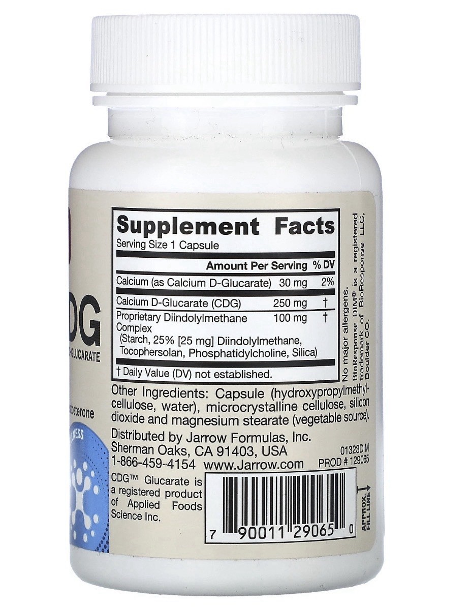 DIM + CDG, 30 Veggie Capsules Exp: 03/2027