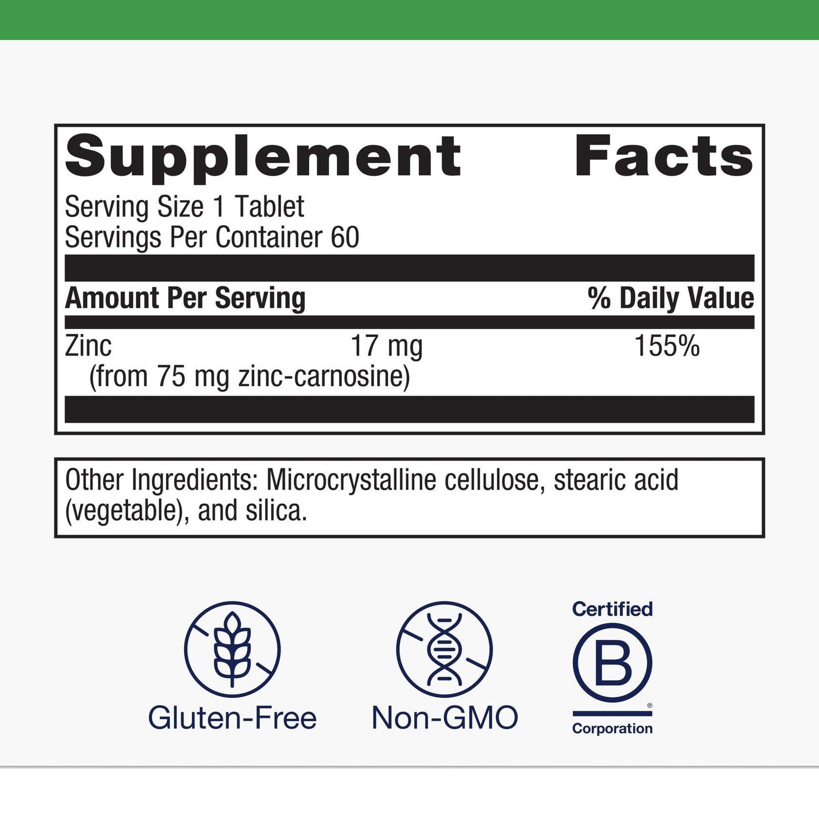 Metagenics Zinlori 75 – High Potency Zinc 60 Count (Pack of 1), Default