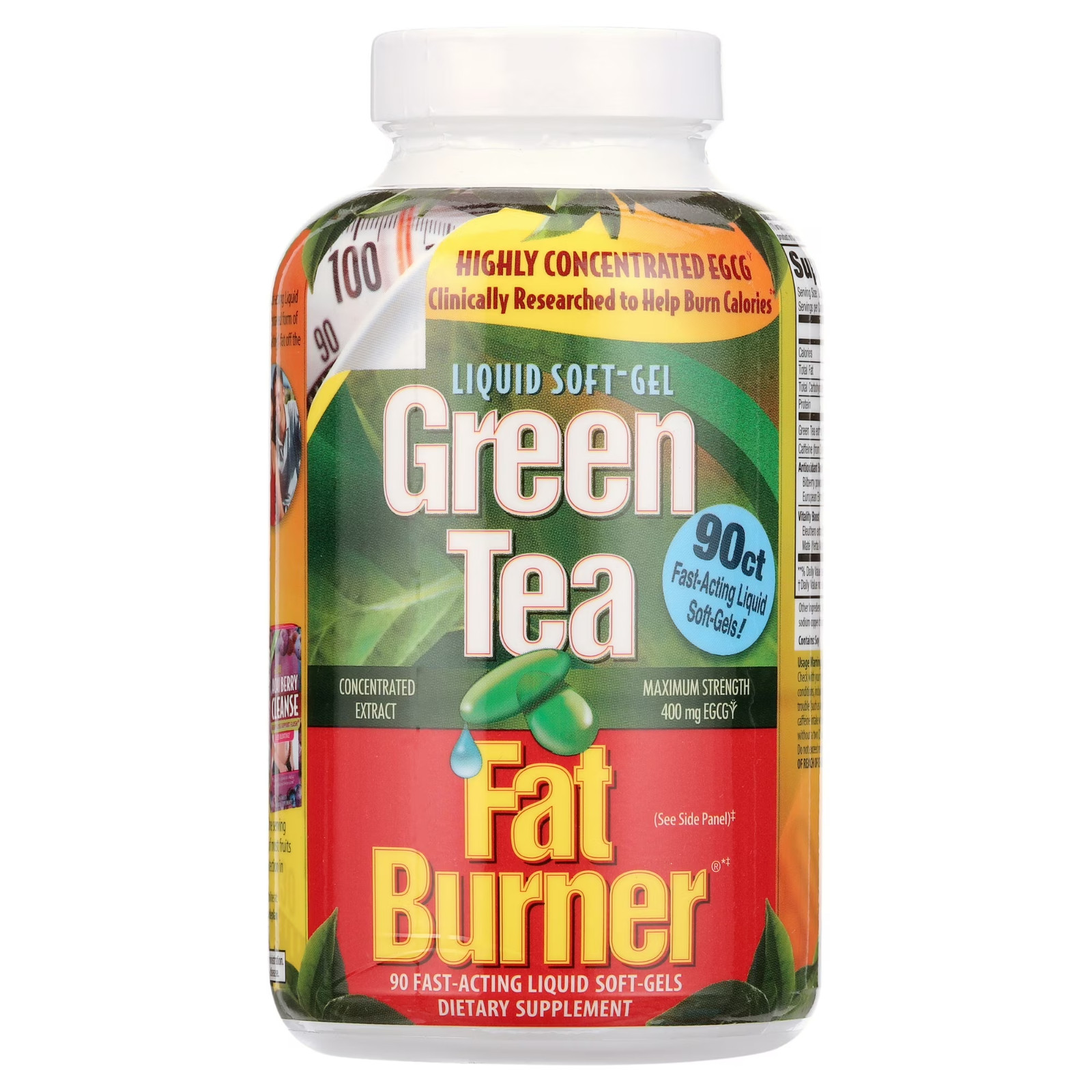 Green Tea Extract Supplement 90 Softgels for Metabolism & Antioxidant Support