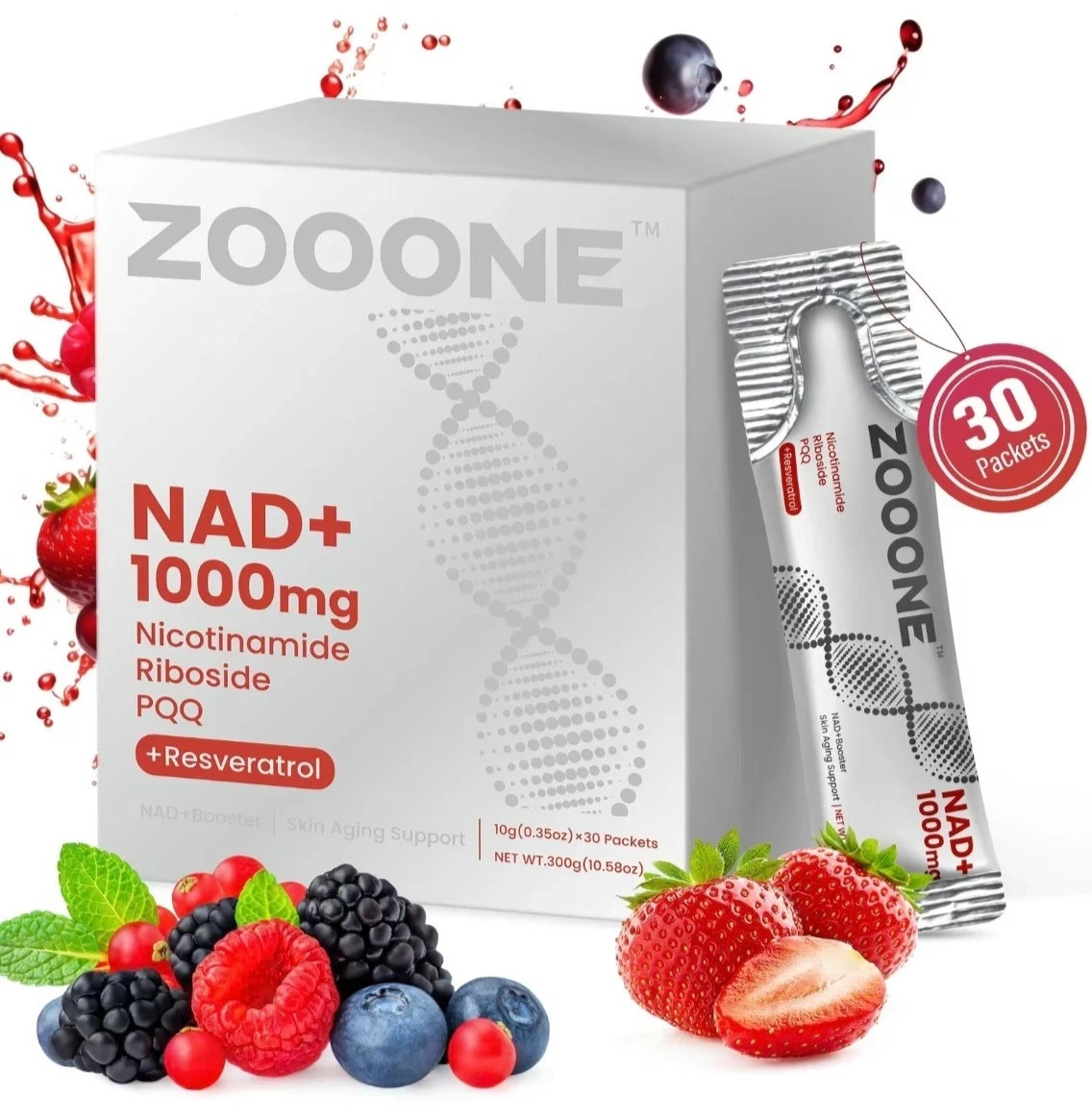 ZOONE NAD+ 1000mg 30 pack Boosters Health And Wellness Multivitamin