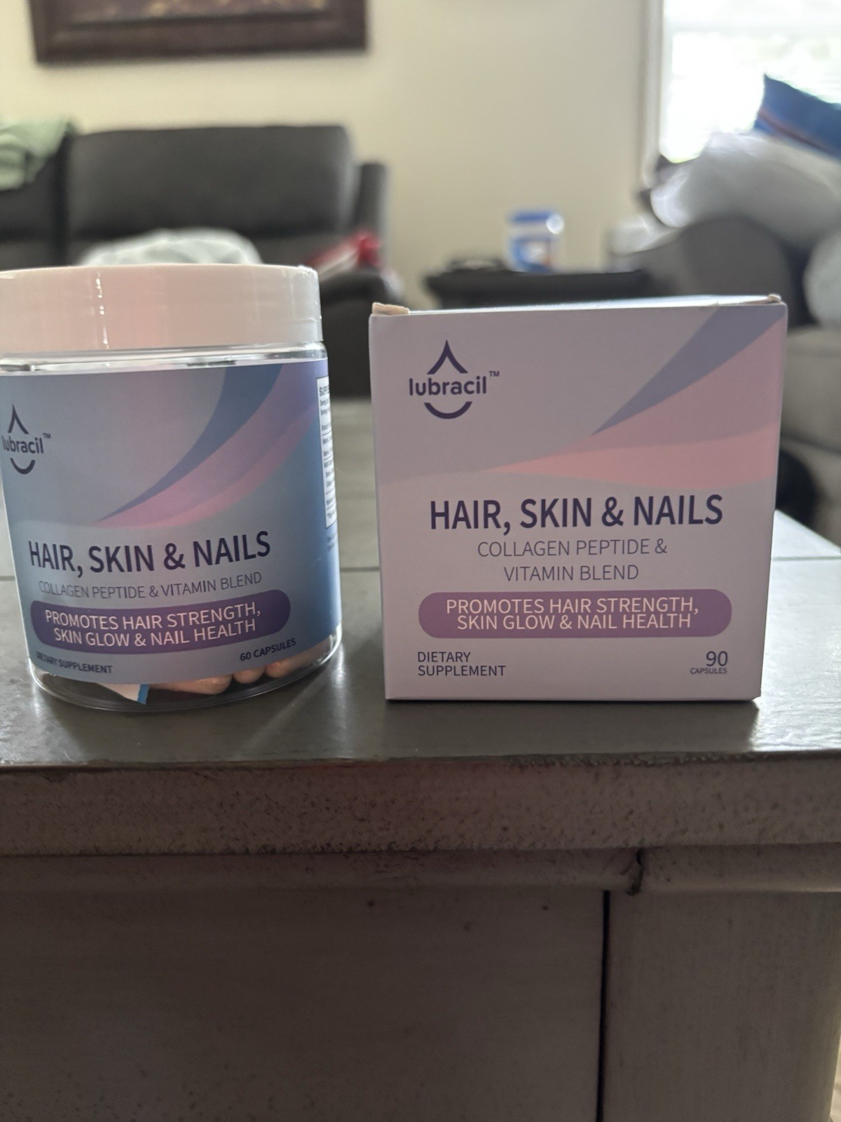 2 Lubracil Hair Skin & Nails Dietary Supplement 60 & 90 Capsules NEW