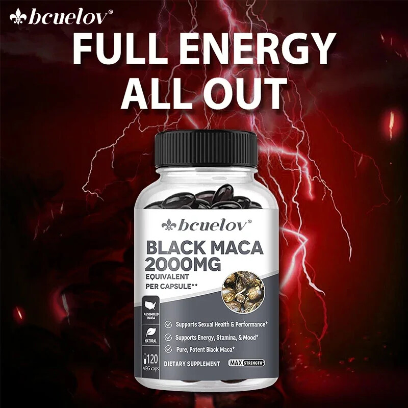Black Maca 2000 Mg,Male Enhancement,Sexual Health Support,Boost Energy
