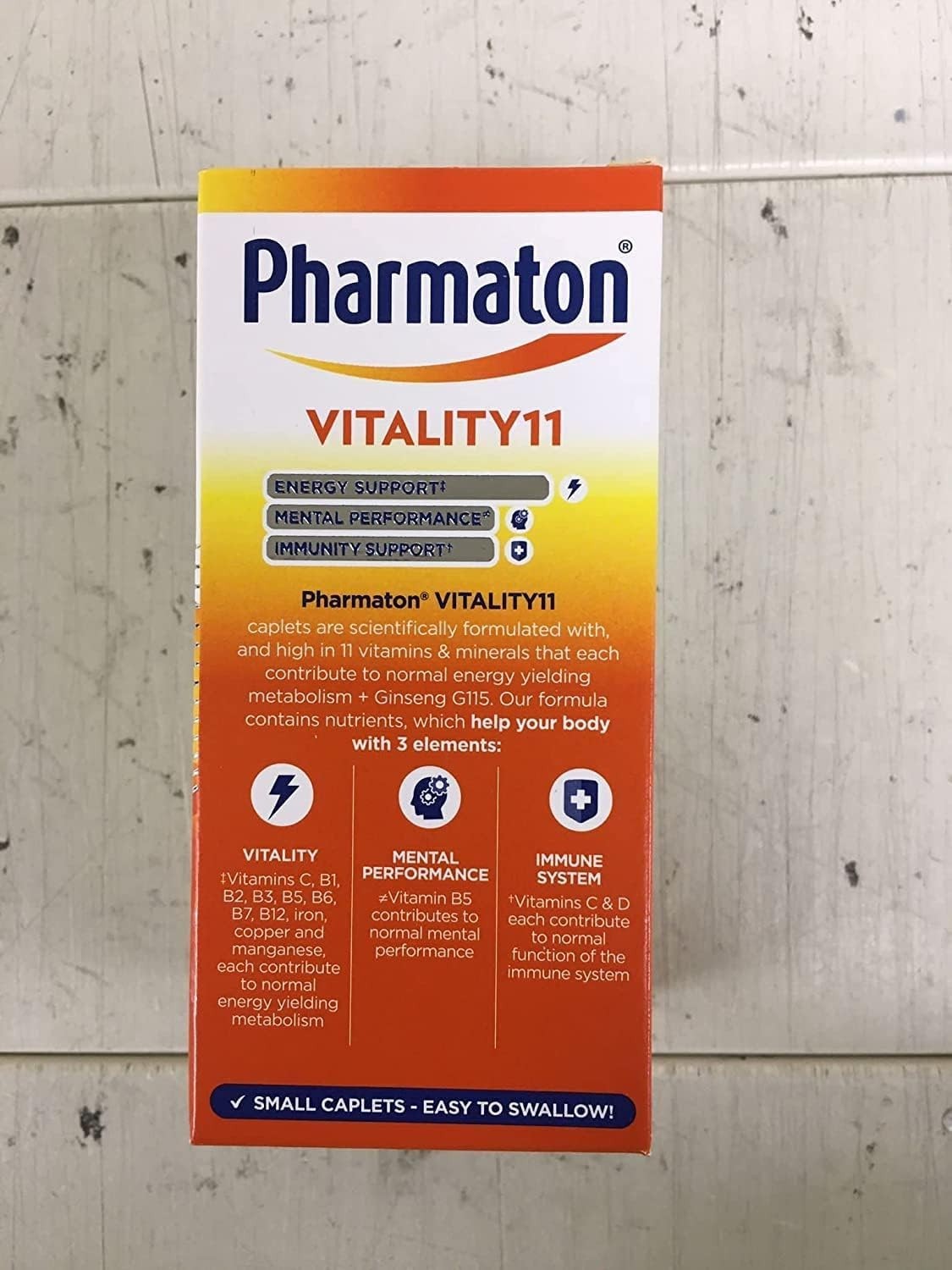 Pharmaton Advance Multivitamins & Minerals 40mg 100 Caplets – WITHOUT BOX