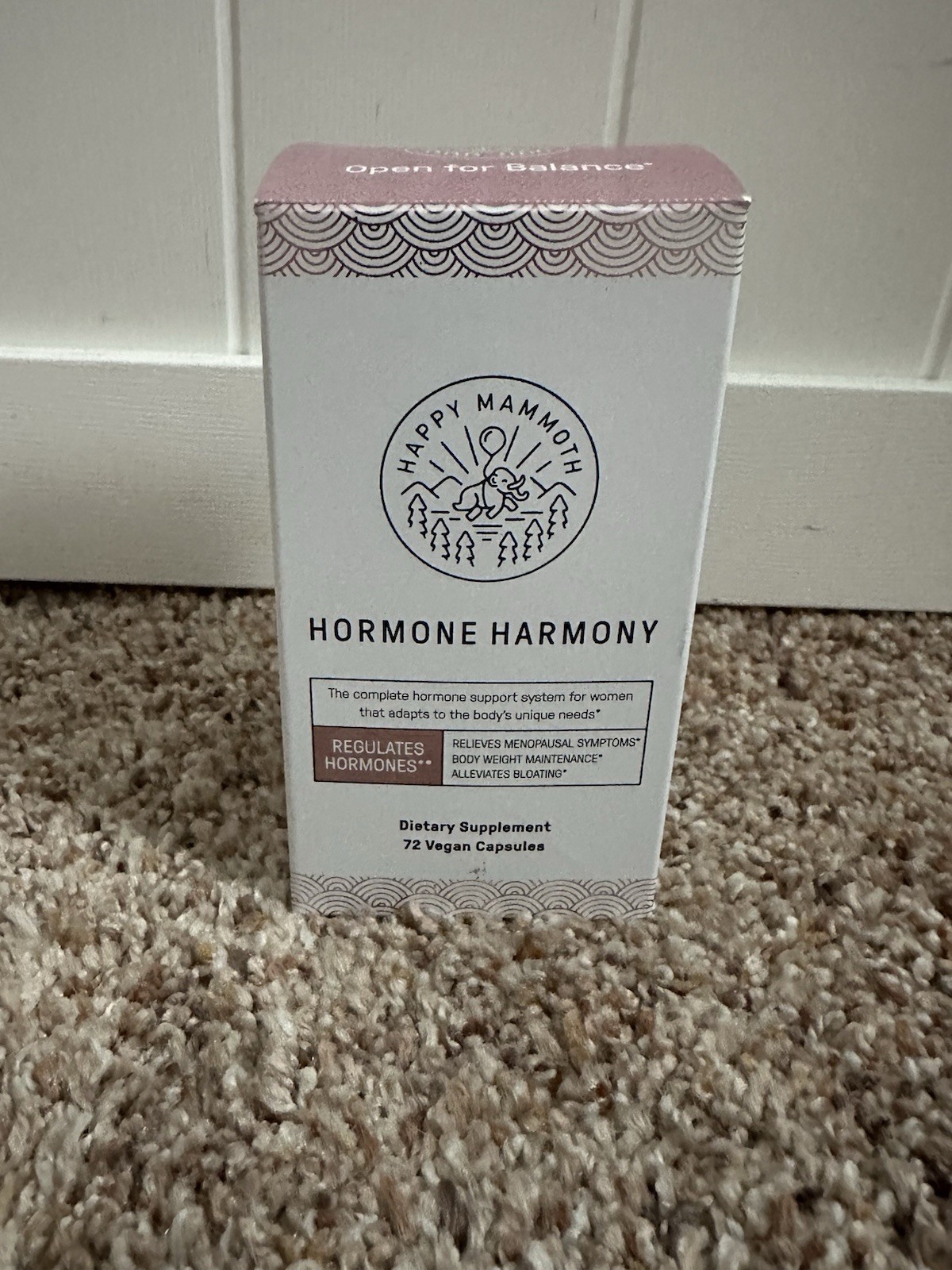 Happy Mammoth Hormone Harmony 72 Vegan Capsules Exp 09/2027 New Sealed