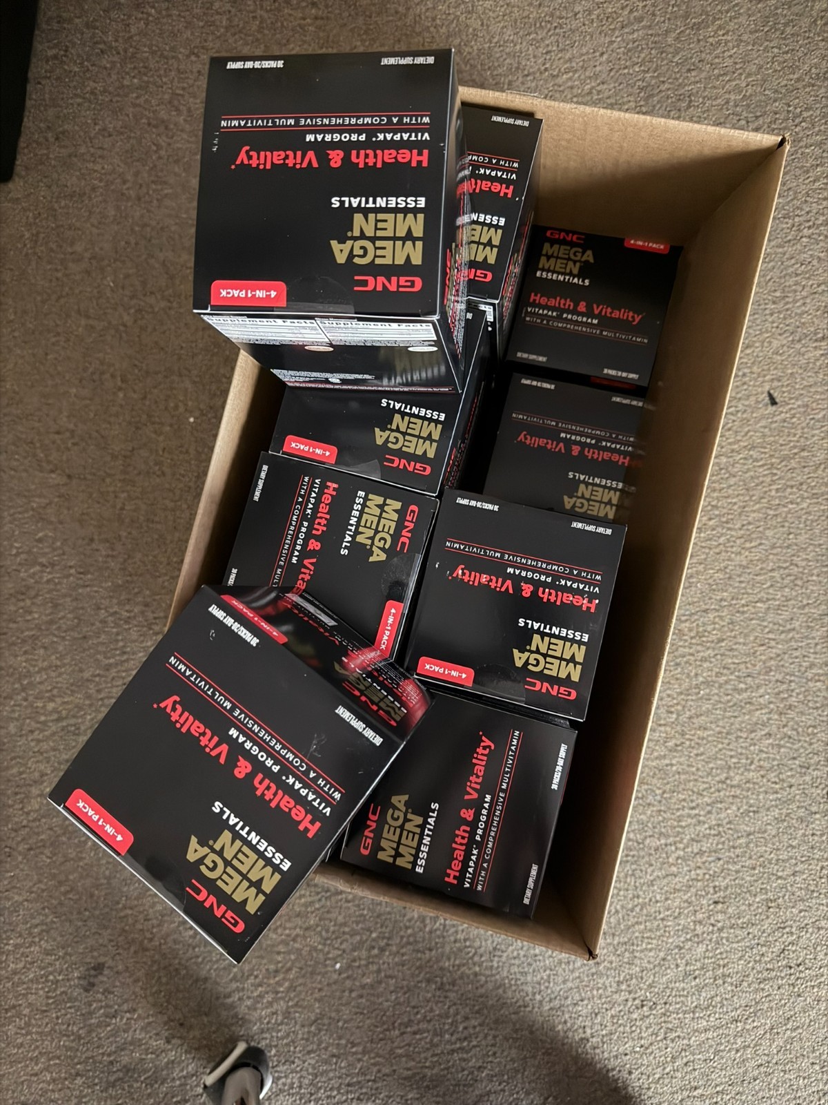 GNC Mega Men Health & Vitality Sexual Performance Daily 30 Packs VITAPAK