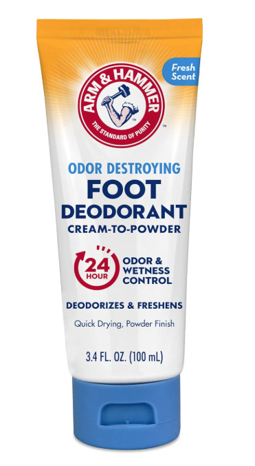 Arm & Hammer Cream to Powder Foot Deodorant, 24 Hour 3.4 Fl Oz (Pack of 1)