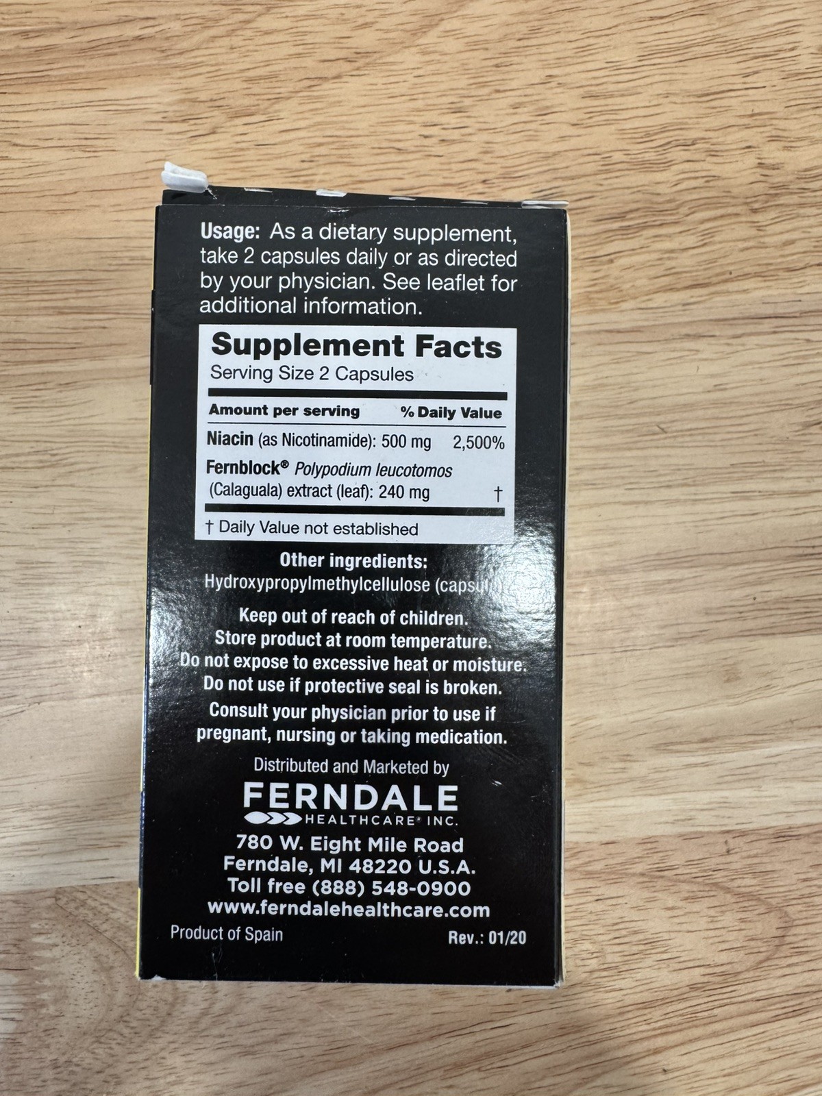 Heliocare Advanced Nicotinamide B3 Supplement 120 Vegan Capsules EXPIRES 07/2026