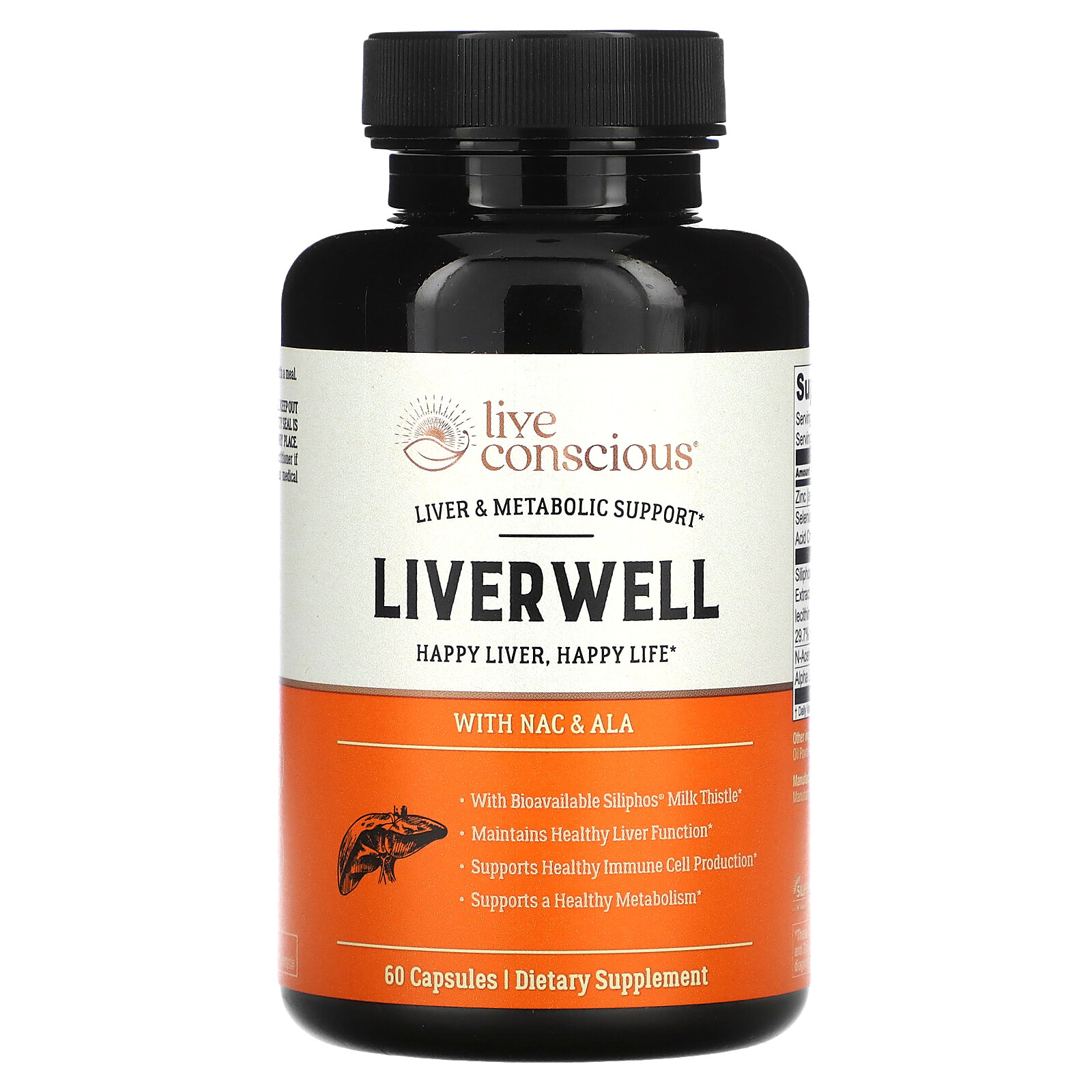 LiverWell With NAC & ALA, 60 Capsules