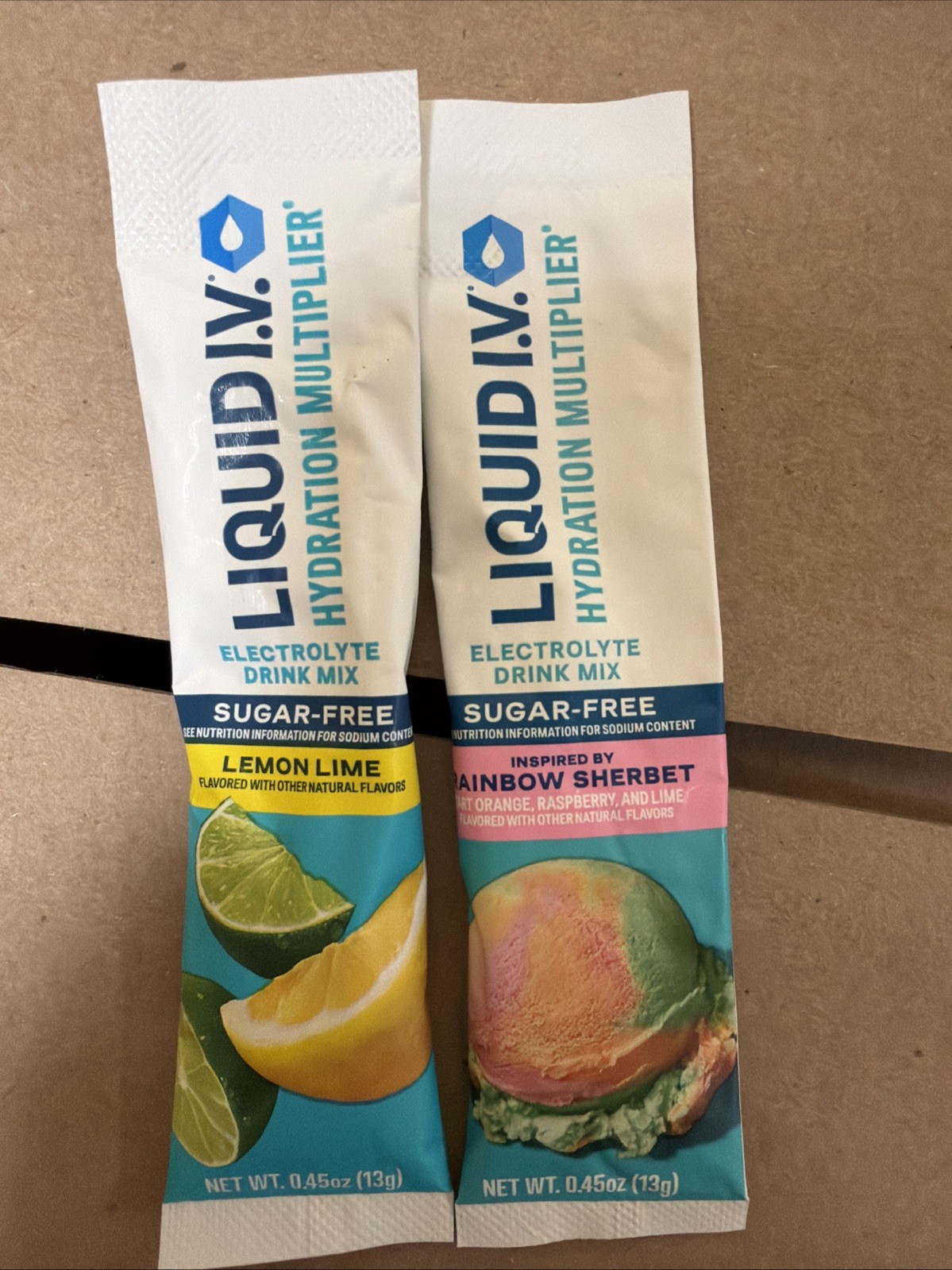 Liquid IV Hydration Multiplier 40 Serving Stick Packs Rainbow Sherbet Lemon Lime