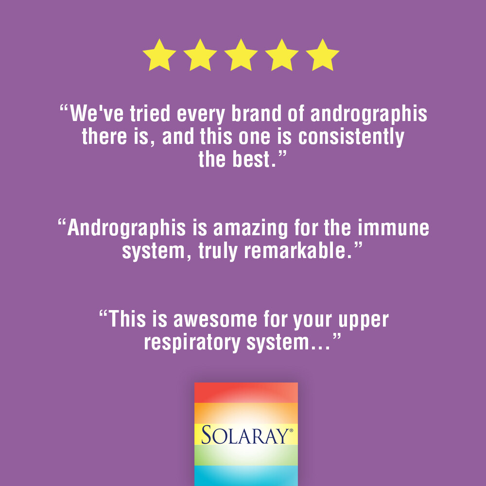 Solaray Andrographis Aerial Extract 300 mg | 30 Serv | 60 VegCaps