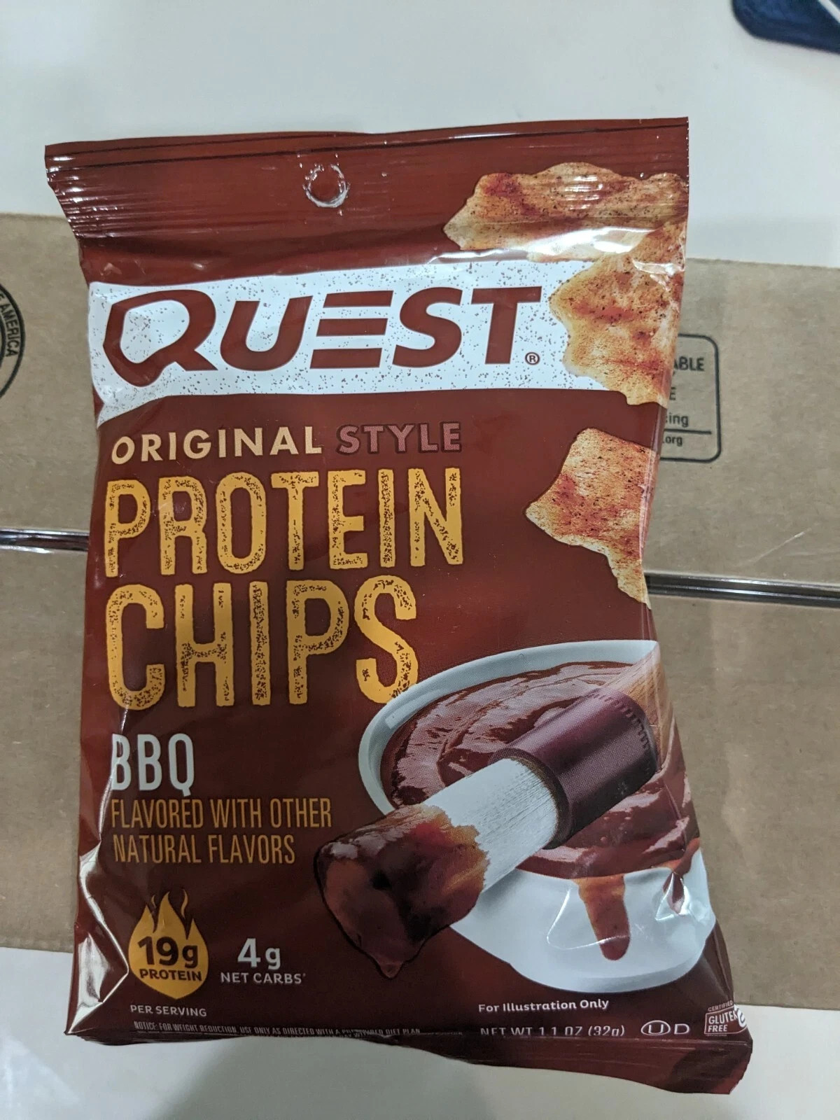 12 Pack Quest Nutrition Protein Chips – BBQ – BB 10/04/2026 NEW