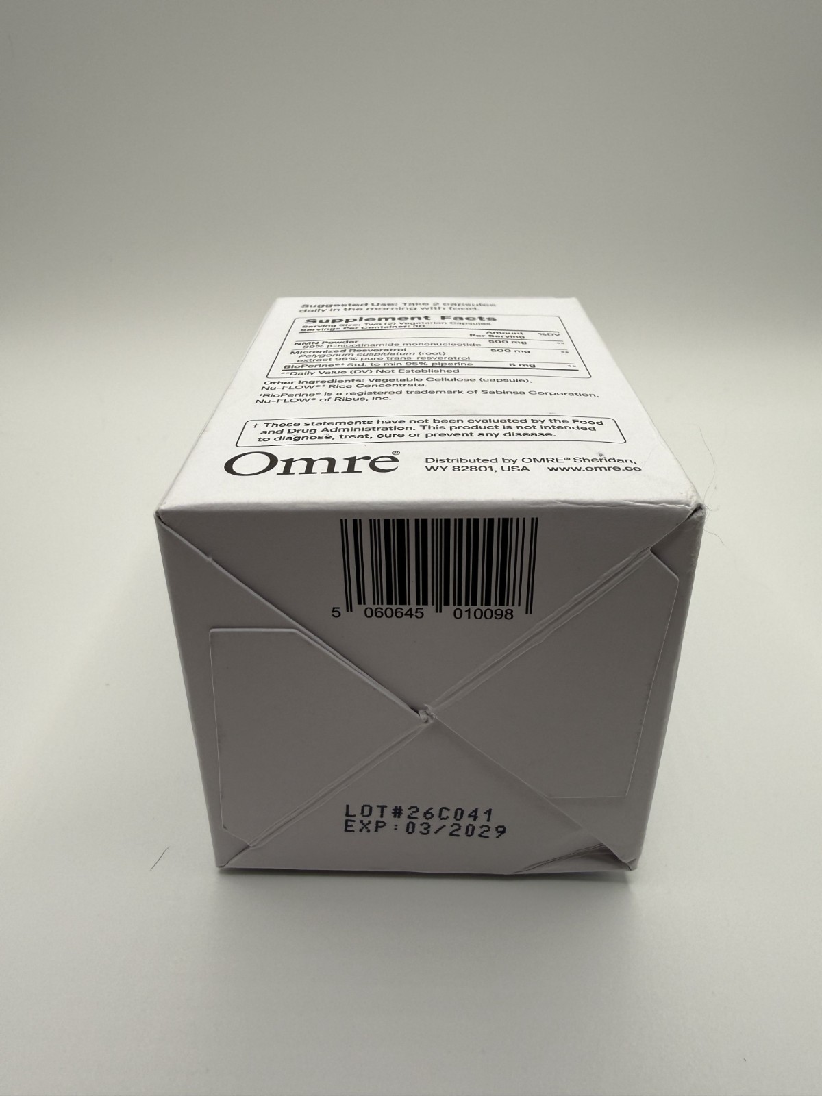 Omre Support Resveratrol Dietary Supplement 60 Caps – Brand New Seal