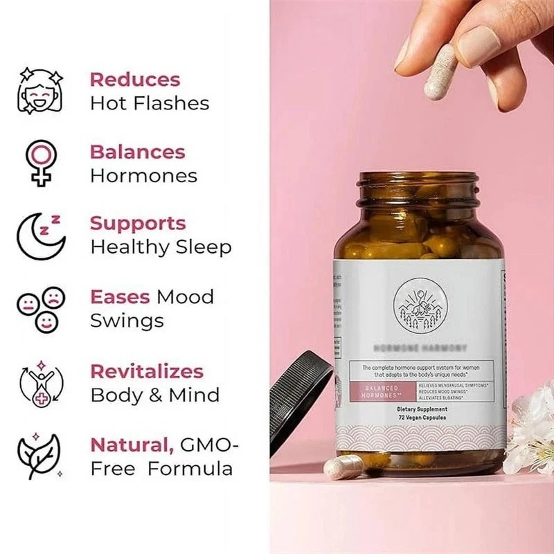 Happy Mammoth Hormone Harmony Natural Hormonal Support for Women 72 Capsules