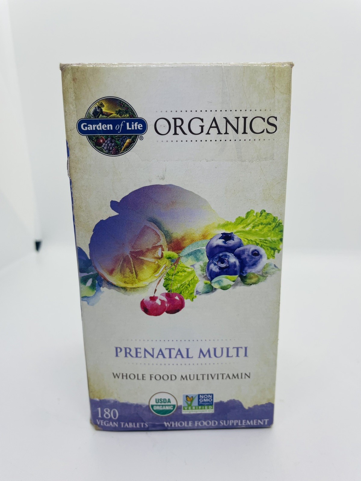 Garden of Life Organic Prenatal Multivitamin Supplement, 180 Tablets 02/2028