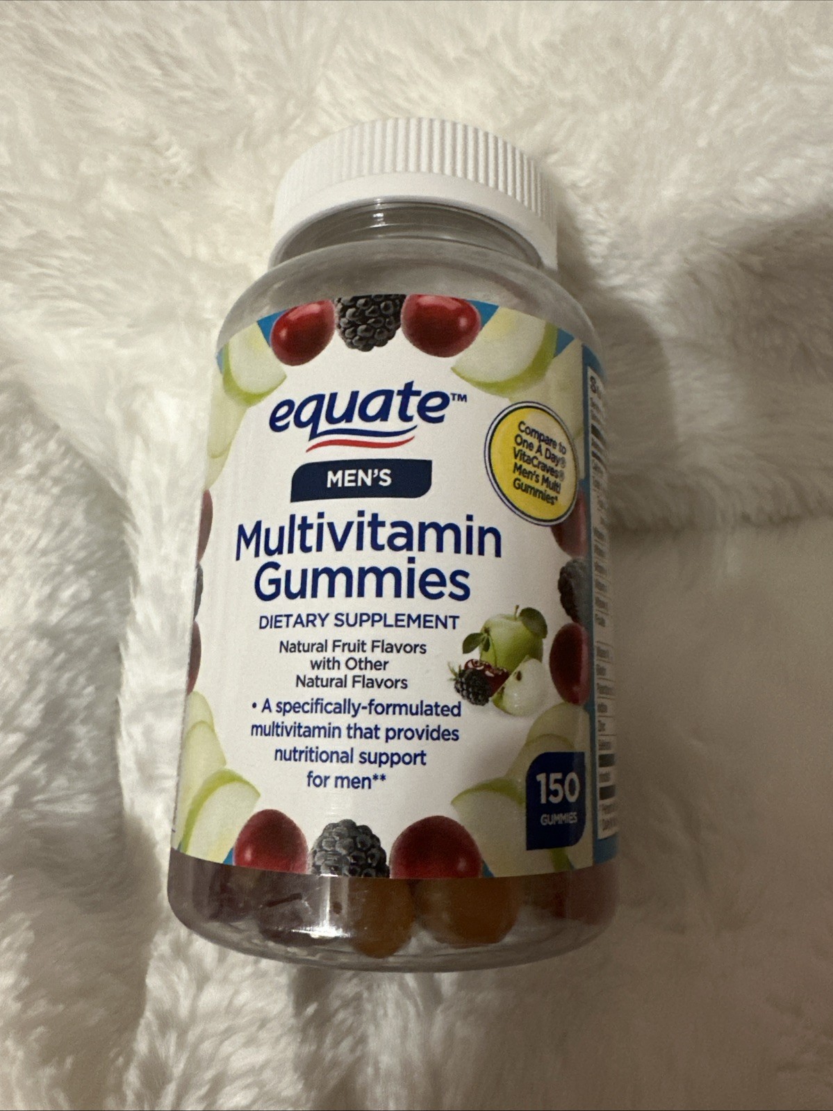 Equate Men’s Daily Adult Gummies, 150 Count – Adult Men’s Health. Exp Date 07/27