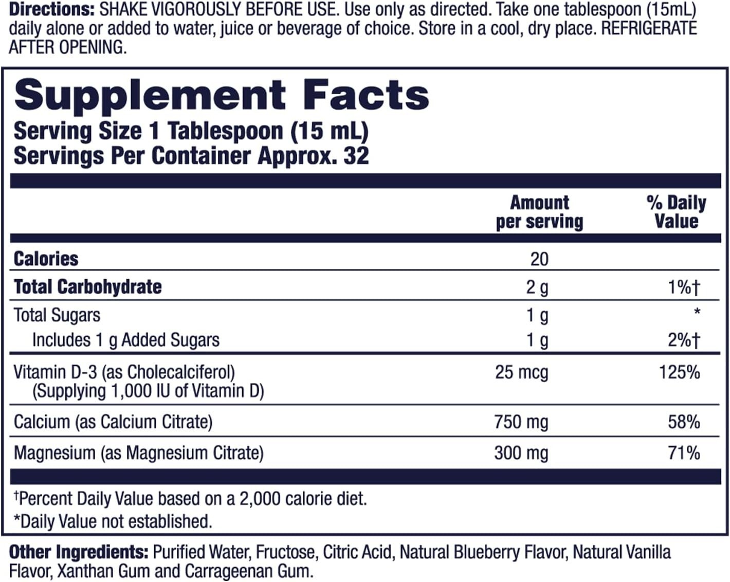 Lifetime Bone Support – High Potency Blueberry 16 fl.oz Different Packs