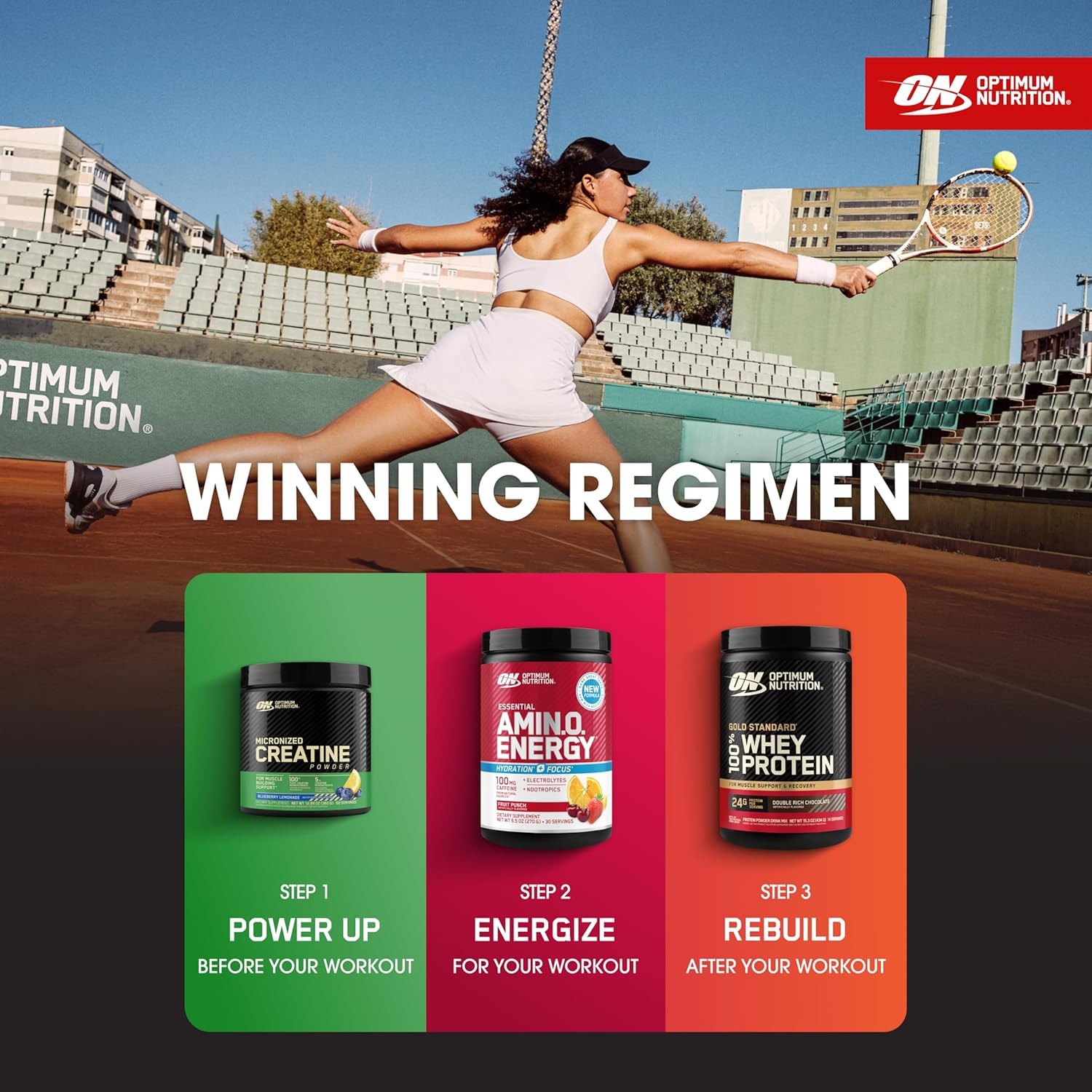 Optimum Nutrition Amino Energy Powder plus Focus, BCAA, Electrolytes, FruitPunch